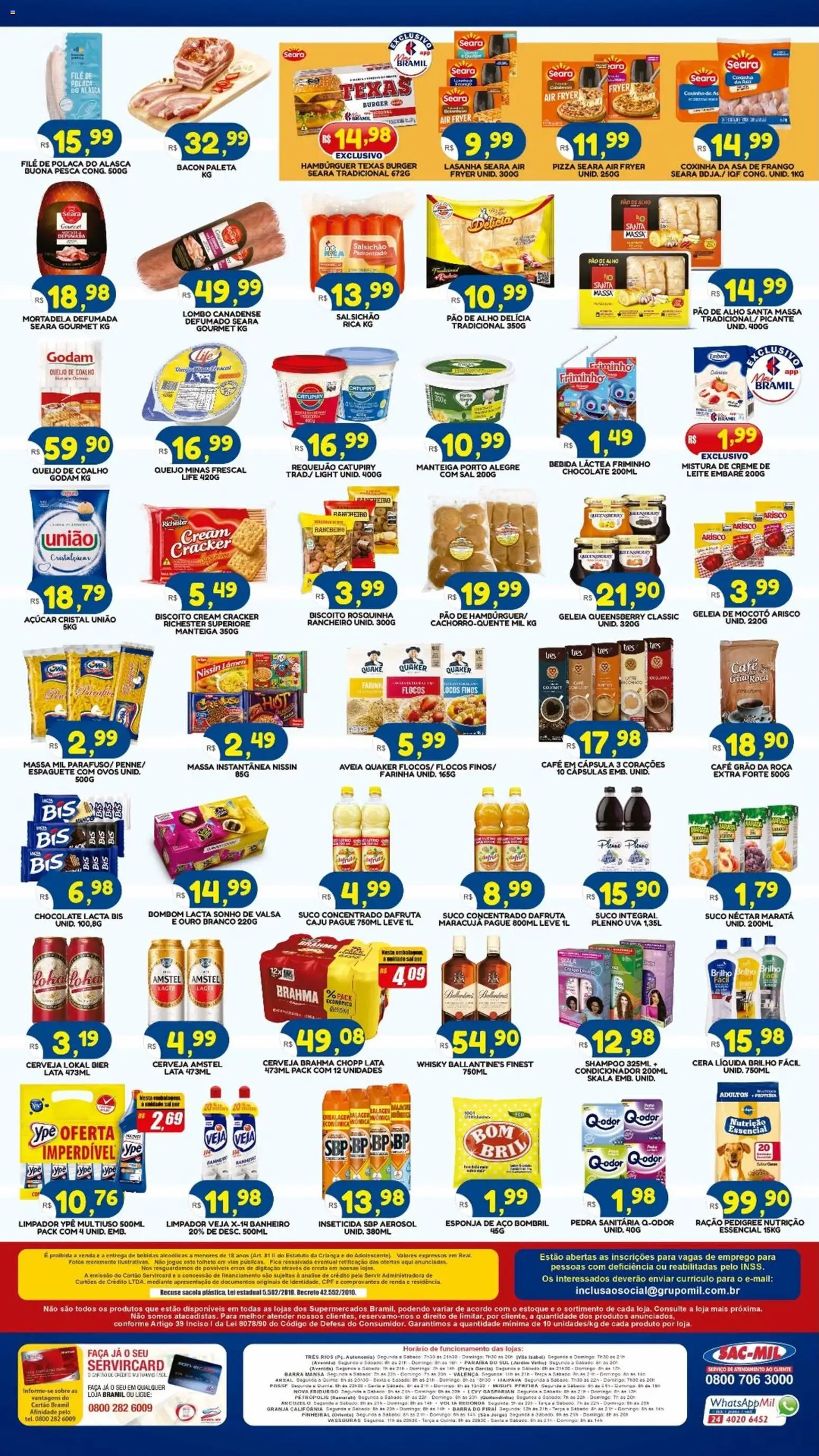 Bramil Supermercados Folheto - válido de 19.02.2026 | Página: 2 | Produtos: Caju, Espaguete, Esponja, Pao de alho