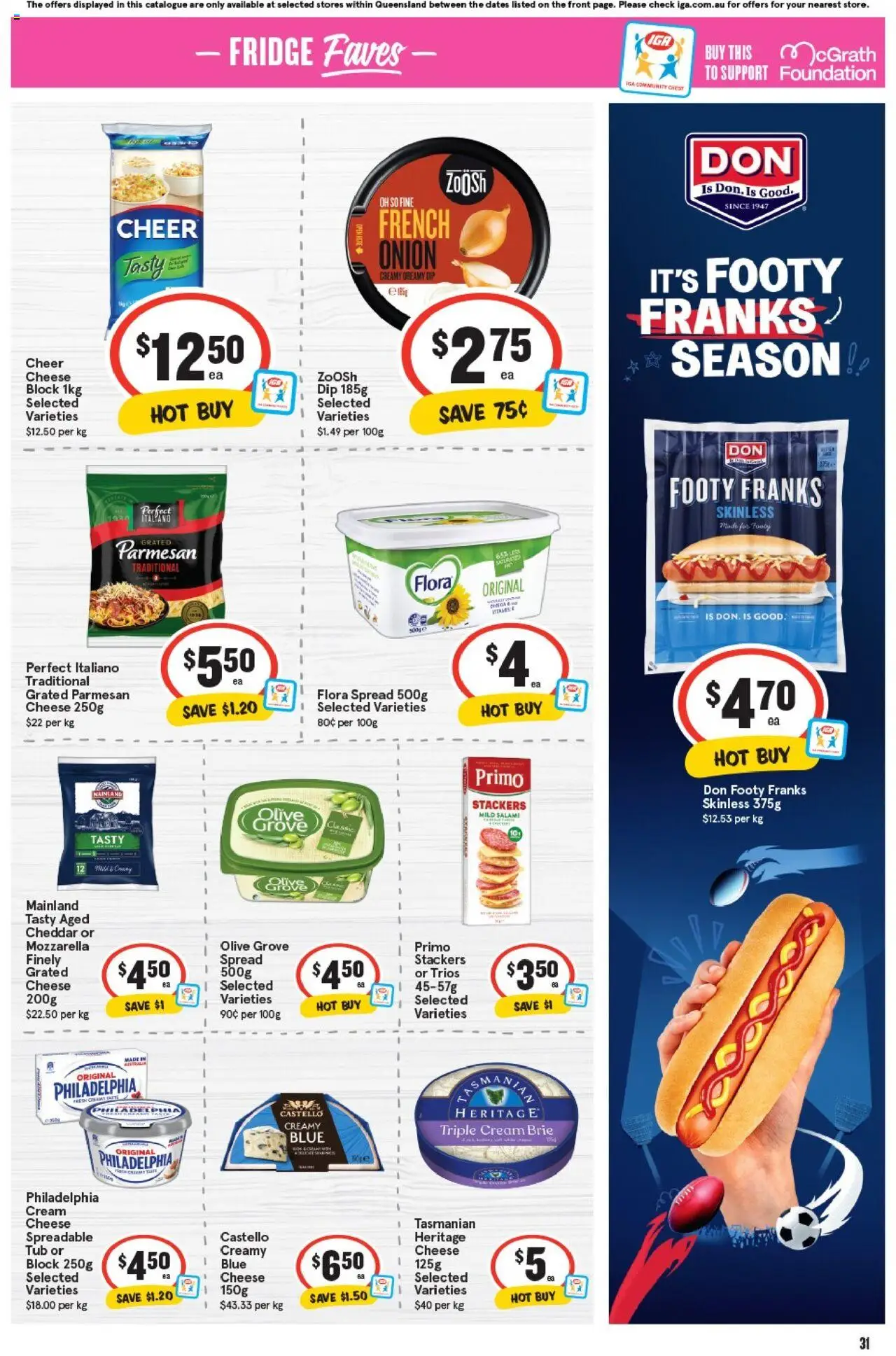 IGA catalogue - valid from 17.09.2025 | Page: 30 | Products: Cheese, Salami, Cream, Foundation