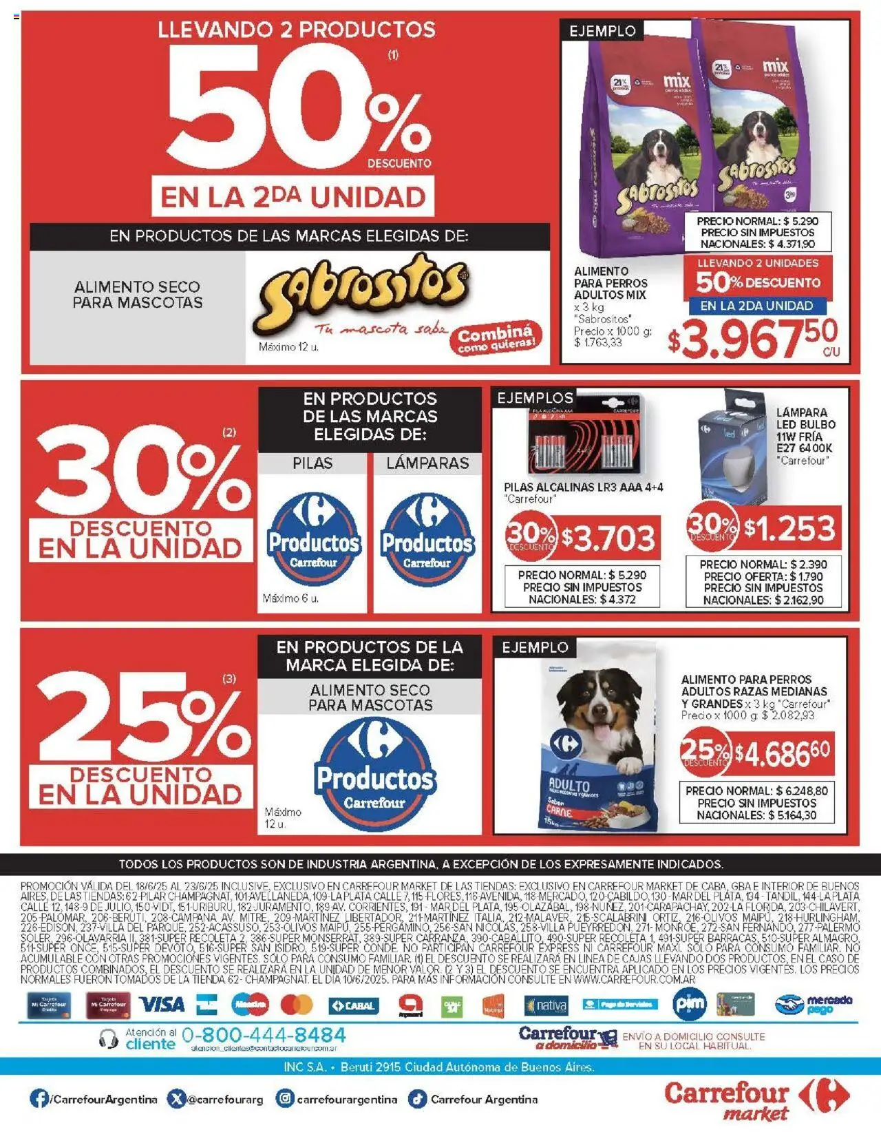 Carrefour Market catálogo │ válido desde el 18.06.2025 | Página: 19 | Productos: Caso, Pilas, Lámpara