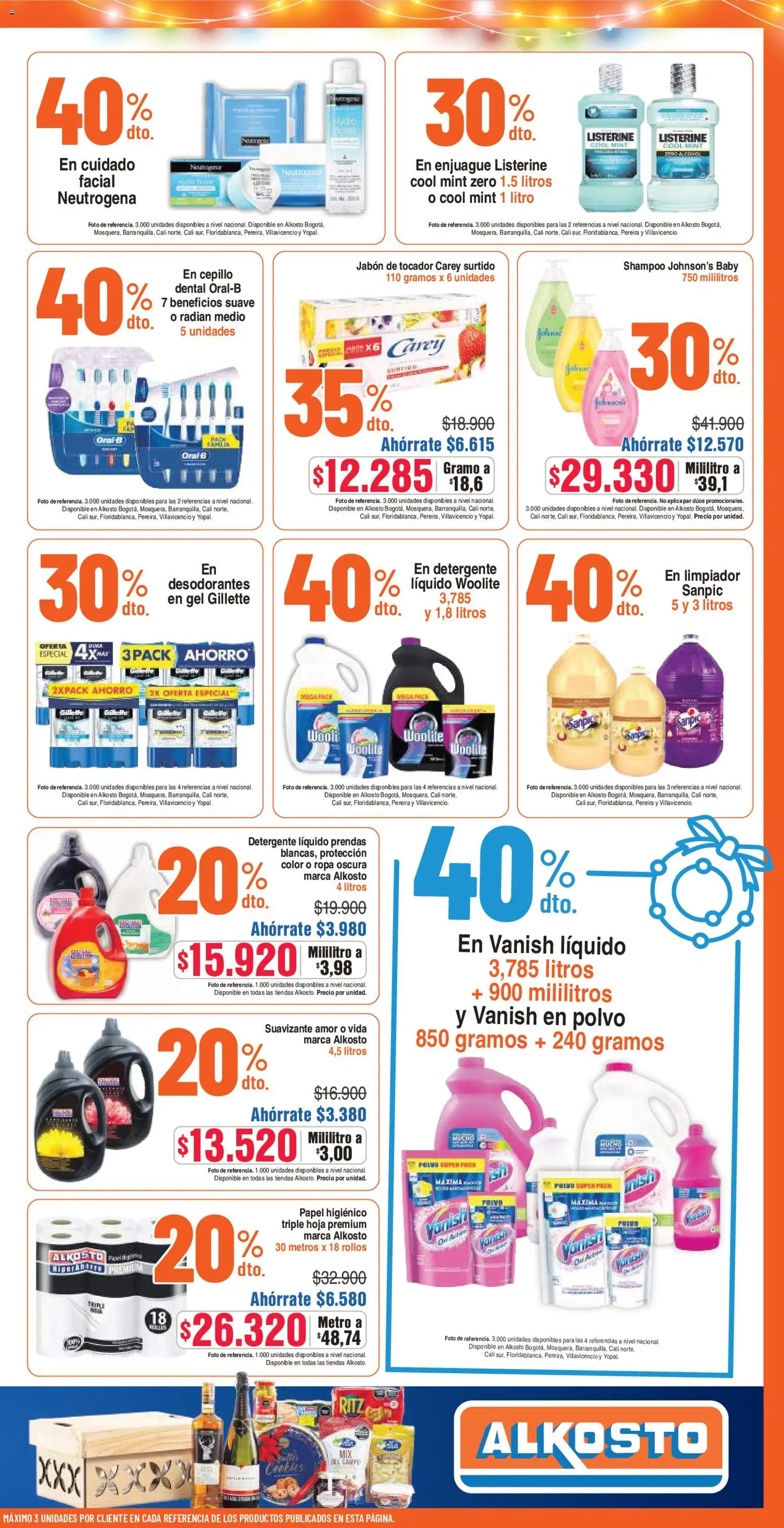 Alkosto revista - valida desde el 06.12.2025 | Página: 5 | Productos: Shampoo, Suavizante, Jabón, Papel higiénico