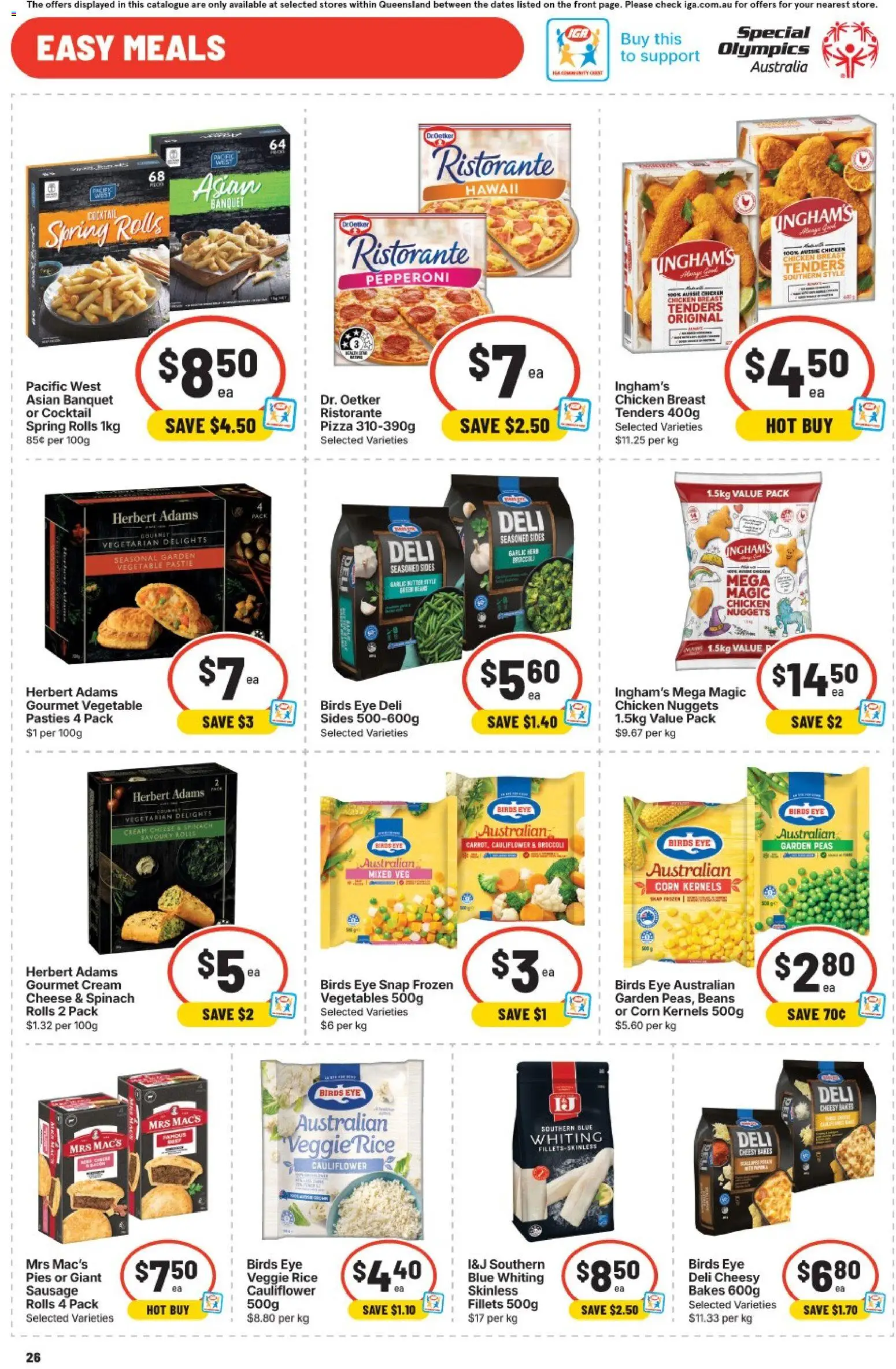 IGA catalogue - valid from 29.04.2026 | Page: 26 | Products: Cheese, Rice, Cream, Vegetables