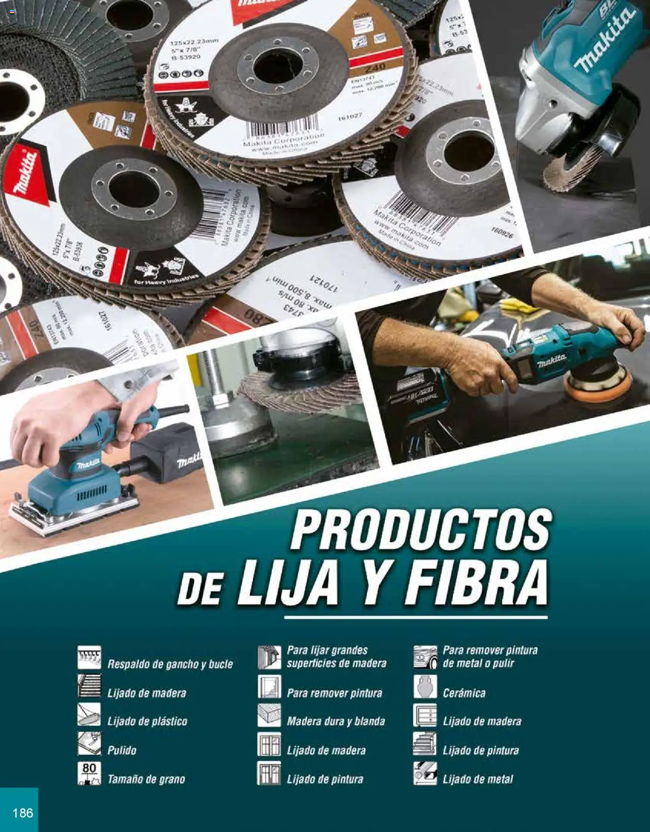 Nuevas ofertas de Makita válidas en toda la República Mexicana desde el 08.07.2024. ¡Encuentra las mejores ofertas en Makita catálogo Accesorios! | Página: 186 | Productos: Lija, Pintura