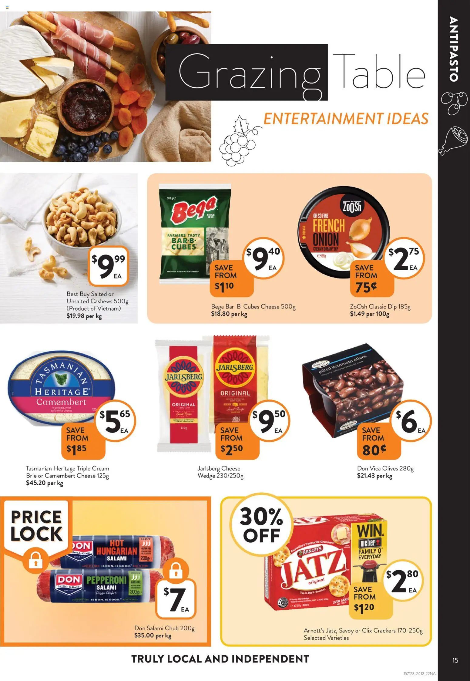 Foodworks catalogue - valid from 24.12.2025 | Page: 15 | Products: Table, Cheese, Olives, Cream