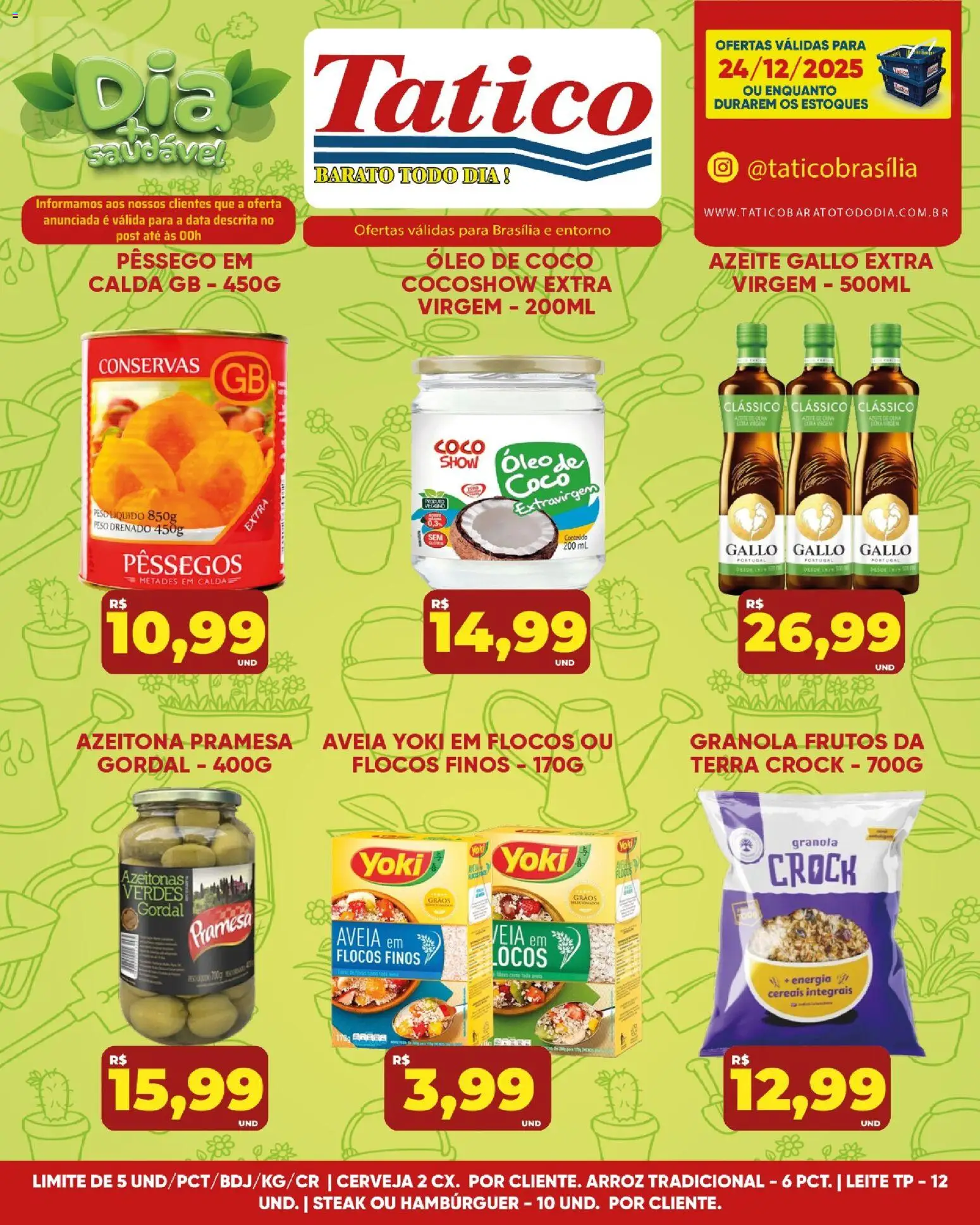 Tatico Folheto - válido de 24.12.2025 | Página: 4 | Produtos: Leite, Arroz, Granola, Aveia