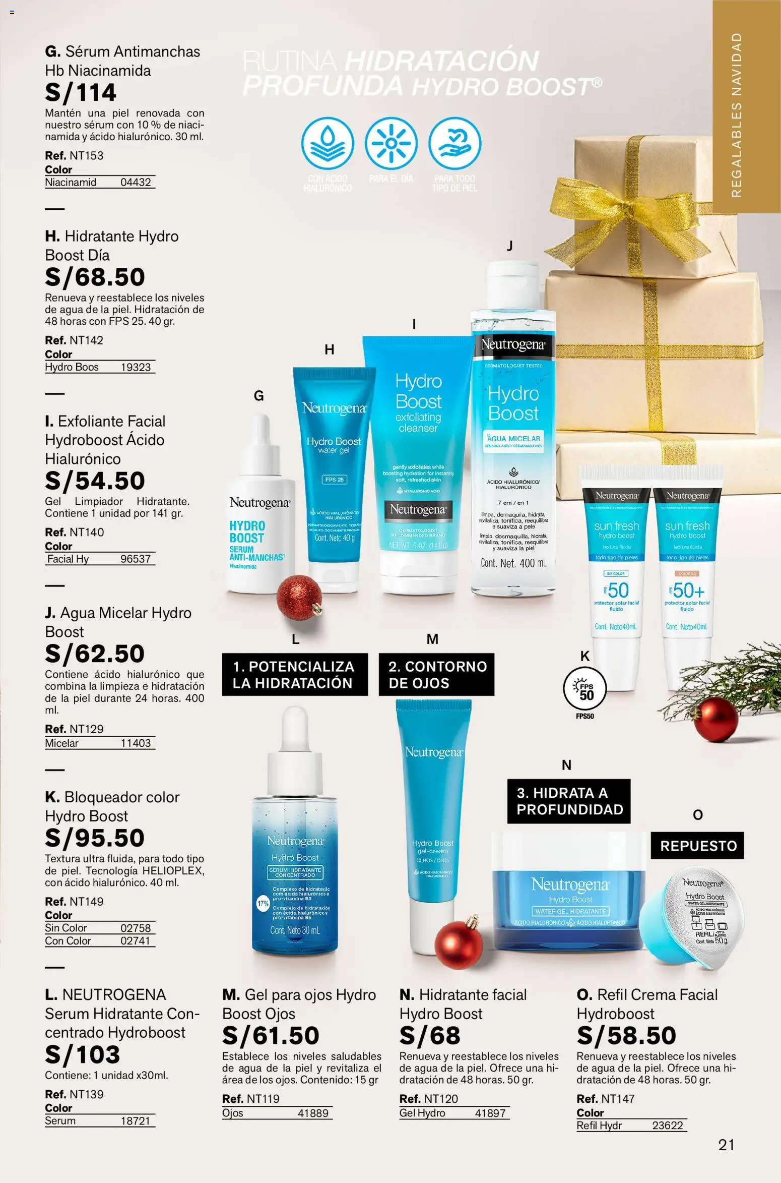 Catálogo Leonisa válido desde 05.12.2025 | Página: 21 | Productos: Exfoliante, Protector solar, Crema