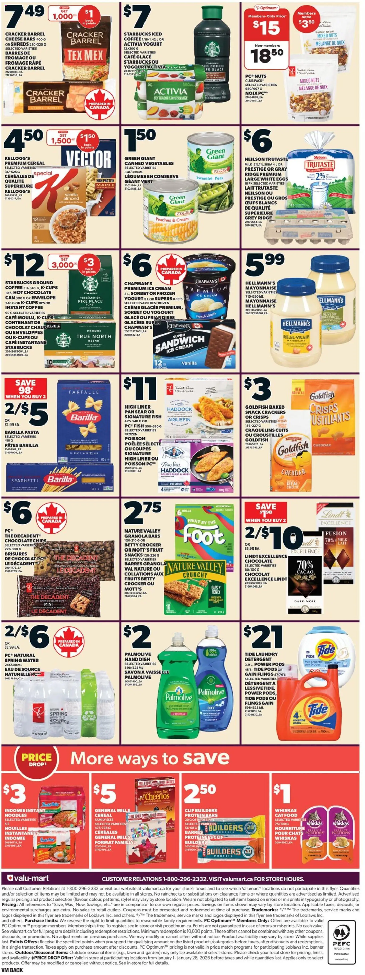 Valu Mart flyer valid from 22.01.2026 | Page: 2 | Products: Chips, PC, Detergent, Yogurt