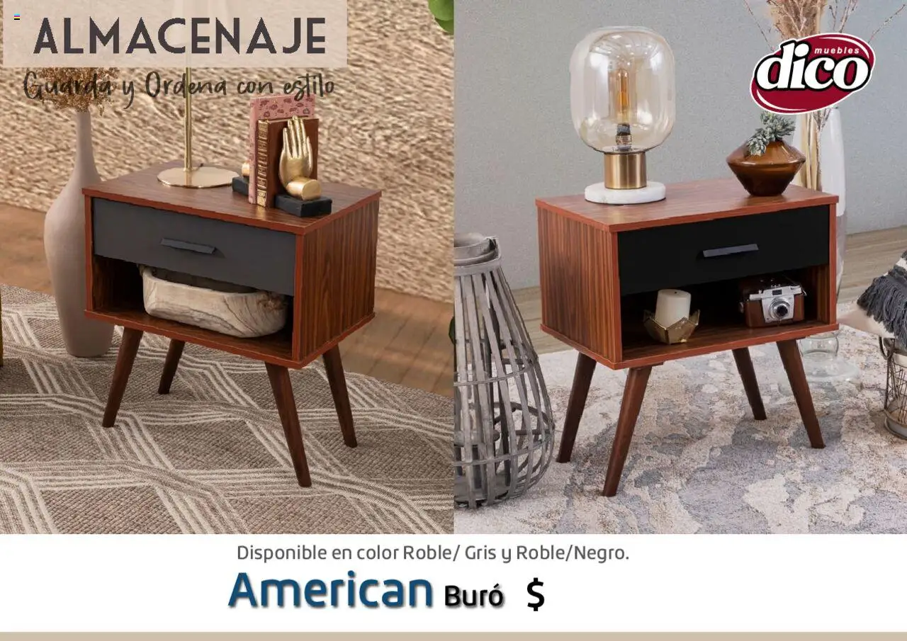 Nuevas ofertas de Muebles Dico válidas en toda la República Mexicana desde el 12.02.2025. ¡Encuentra las mejores ofertas en Muebles Dico catálogo Almacenaje! | Página: 19 | Productos: Buró