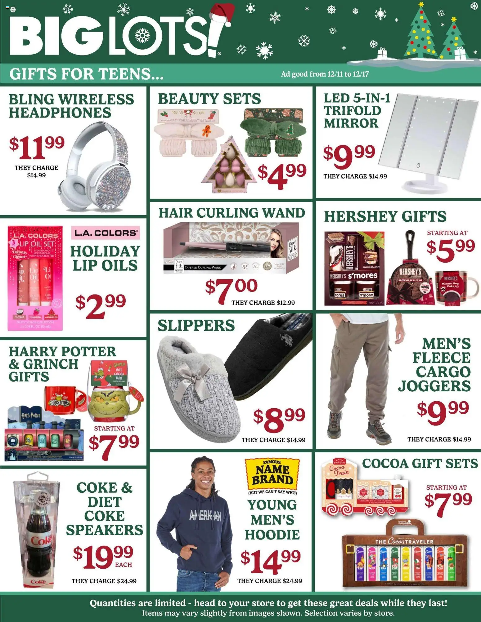 Big Lots Weekly Ad - valid from 11.12.2025 | Page: 3 | Products: Skillet, Mirror, Butter, Headphones