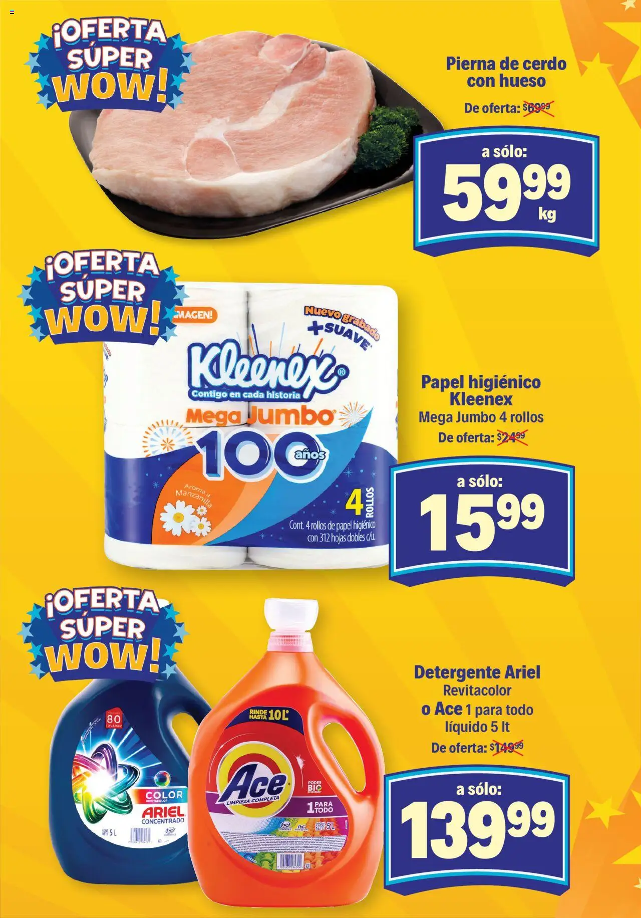 Nuevas ofertas de S-Mart válidas en toda la República Mexicana desde el 30.09.2025. ¡Encuentra las mejores ofertas en S-Mart - Folleto de Feria - Chihuahua! | Página: 1 | Productos: Detergente, Cerdo, Papel higiénico