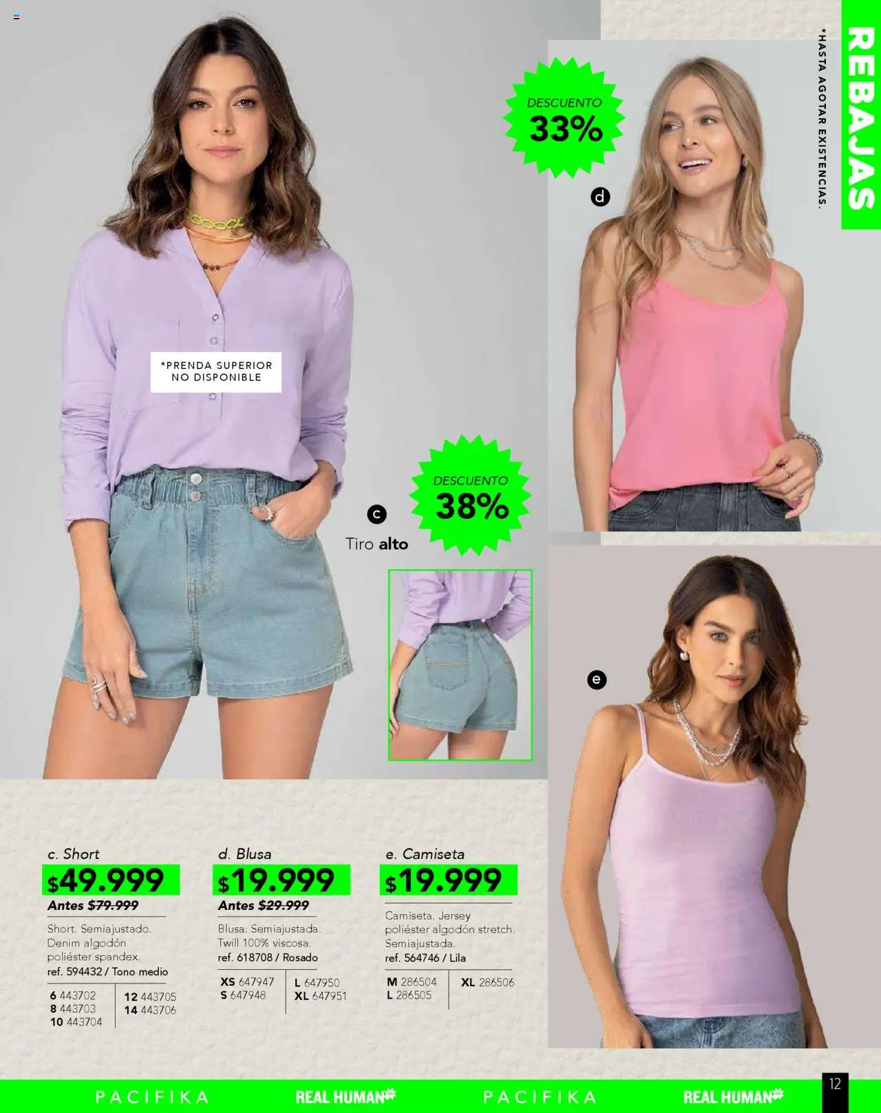 Pacifika revista - valida desde el 01.08.2025 | Página: 186 | Productos: Algodón, Short, Camiseta, Blusa