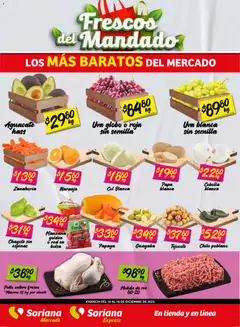 Vista previa de Soriana - Frescos del Mandado Mercado: Nuevo León, nuevo folleto de la tienda, válido en México a partir del 16.12.2025