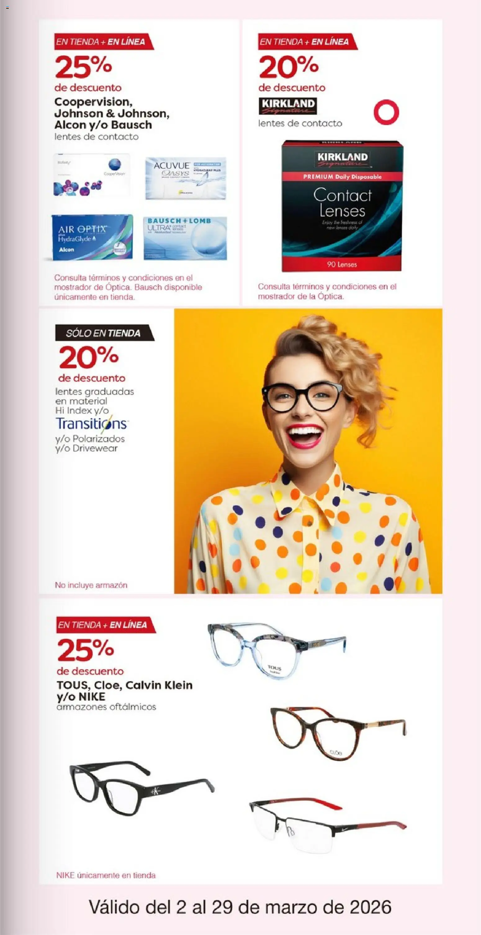 Nuevas ofertas de Costco válidas en toda la República Mexicana desde el 02.03.2026. ¡Encuentra las mejores ofertas en Costco catálogo! | Página: 37 | Productos: Lentes