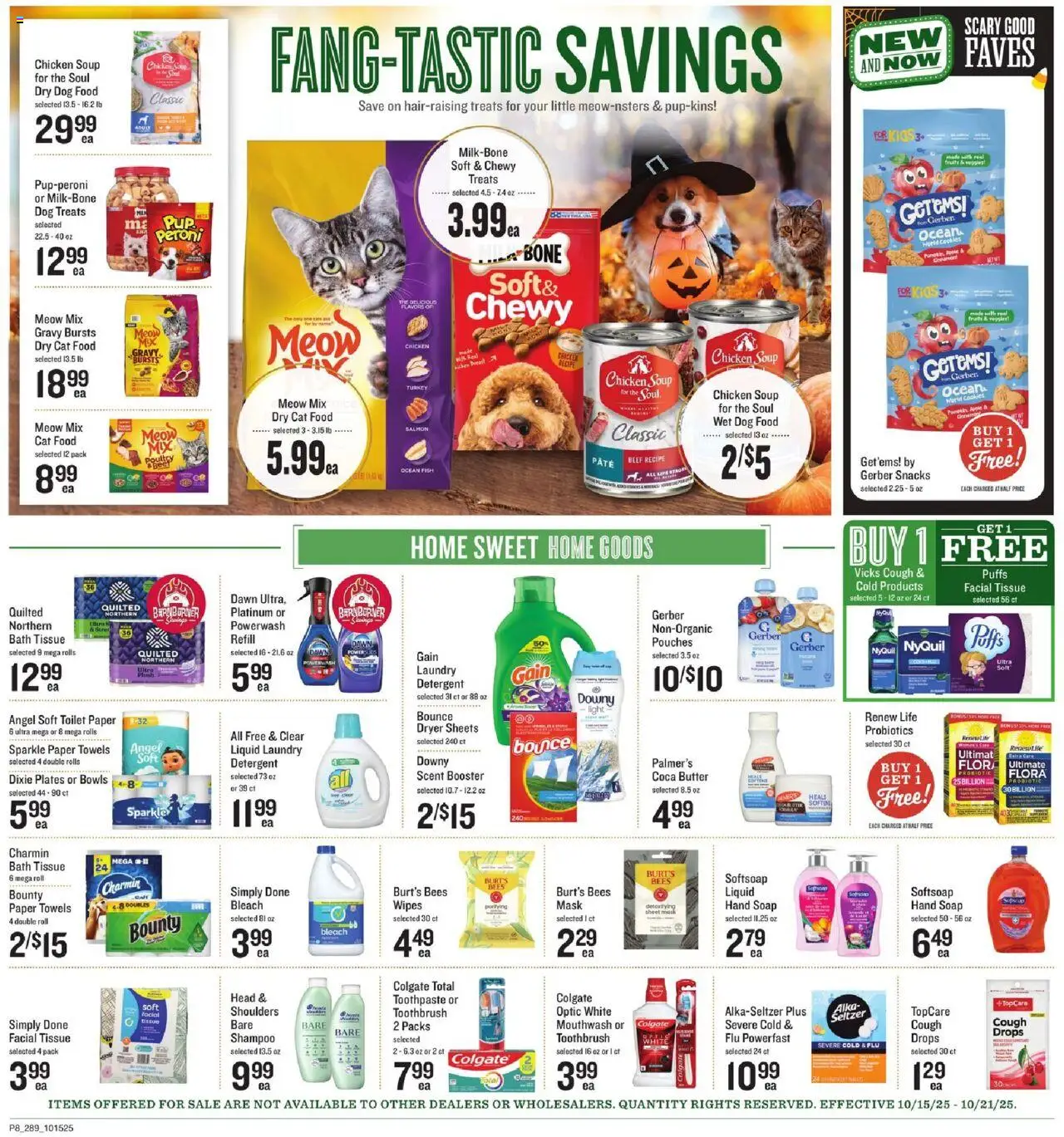 Lowes Foods Weekly Ad - GA - valid from 15.10.2025 | Page: 15 | Products: Sheet Mask, Fish, Beef, Detergent