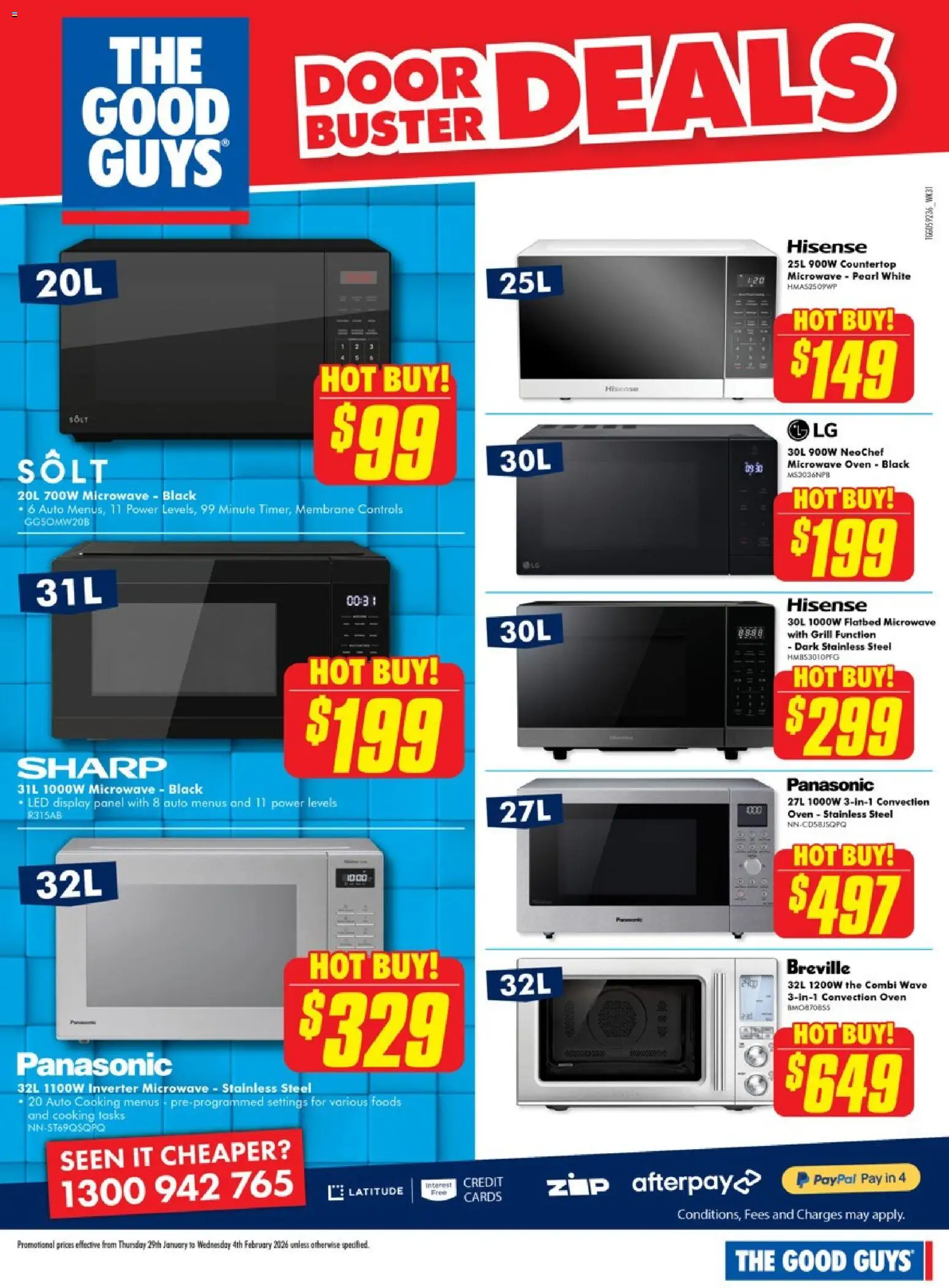 The Good Guys catalogue - valid from 28.01.2026 | Page: 13 | Products: Door, Oven, Microwave, Grill