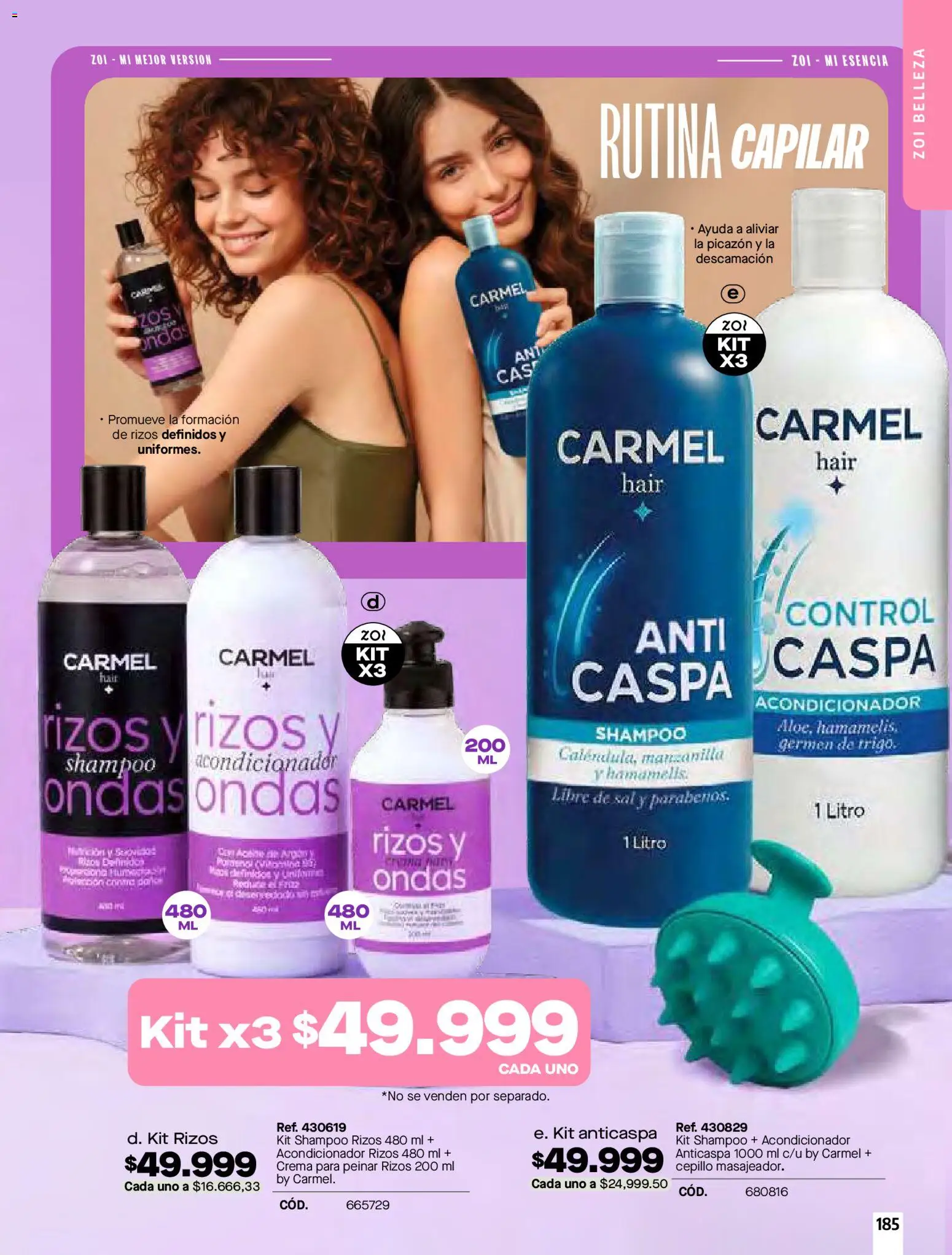 Pacifika revista - valida desde el 01.04.2026 | Página: 185 | Productos: Crema, Shampoo, Cepillo, Acondicionador