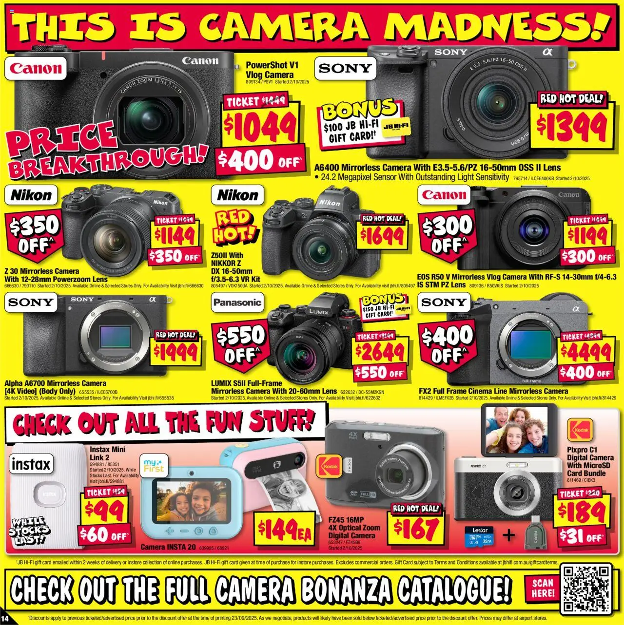 JB Hi-Fi catalogue - valid from 09.10.2025 | Page: 14 | Products: Light, Digital, Camera