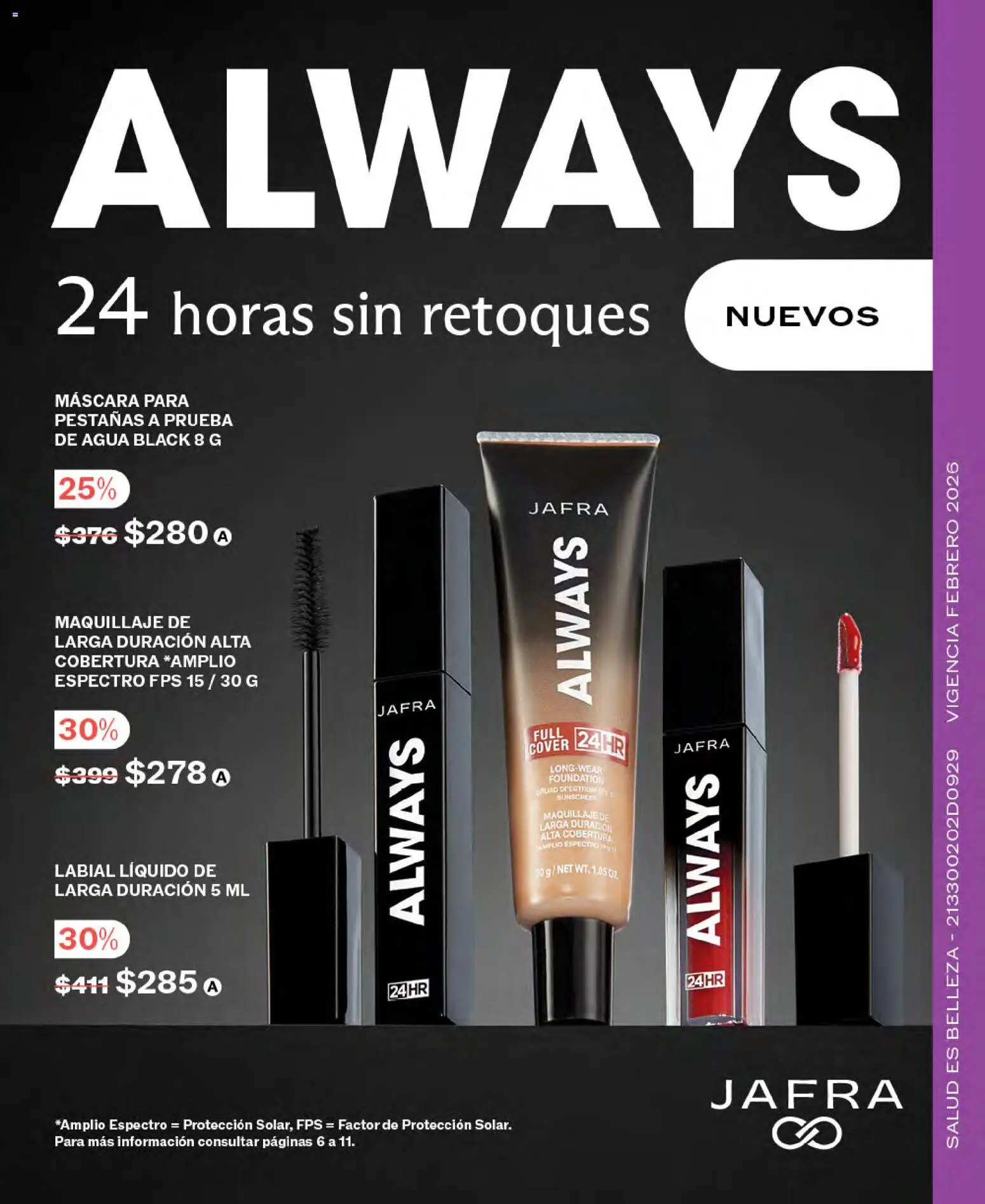 Nuevas ofertas de JAFRA válidas en toda la República Mexicana desde el 01.02.2026. ¡Encuentra las mejores ofertas en JAFRA catálogo ! | Página: 112 | Productos: Máscara, Agua, Maquillaje