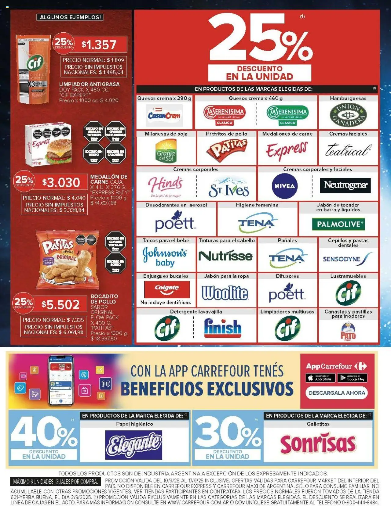 Carrefour Market catálogo - Corrientes │ válido desde el 10.09.2025 | Página: 6 | Productos: Lustramuebles, Detergente, Ropa, Pañales