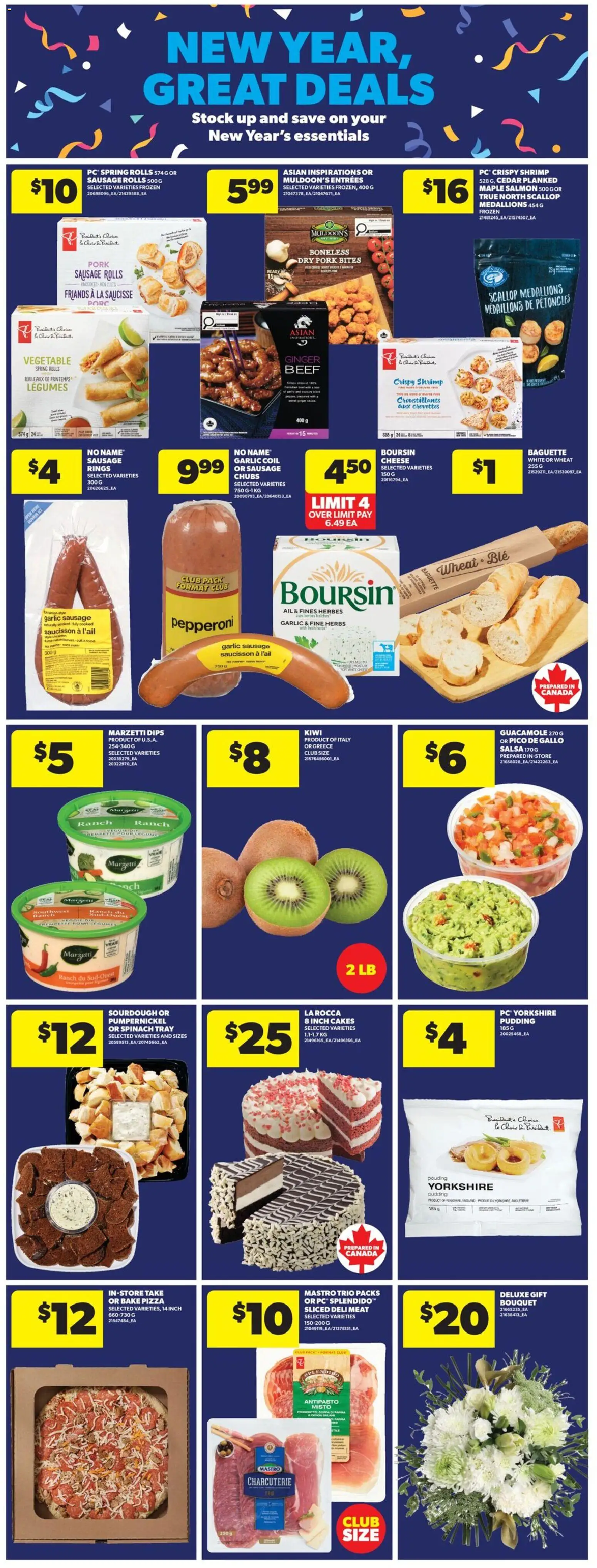 Real Canadian Superstore flyer valid from 25.12.2025 | Page: 6 | Products: Beef, Kiwi, PC, Cheese