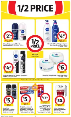 Coles catalogue - valid from 23.07.2025 | Page: 6 | Products: Deodorant, Toothpaste, Cream, Sculpting
