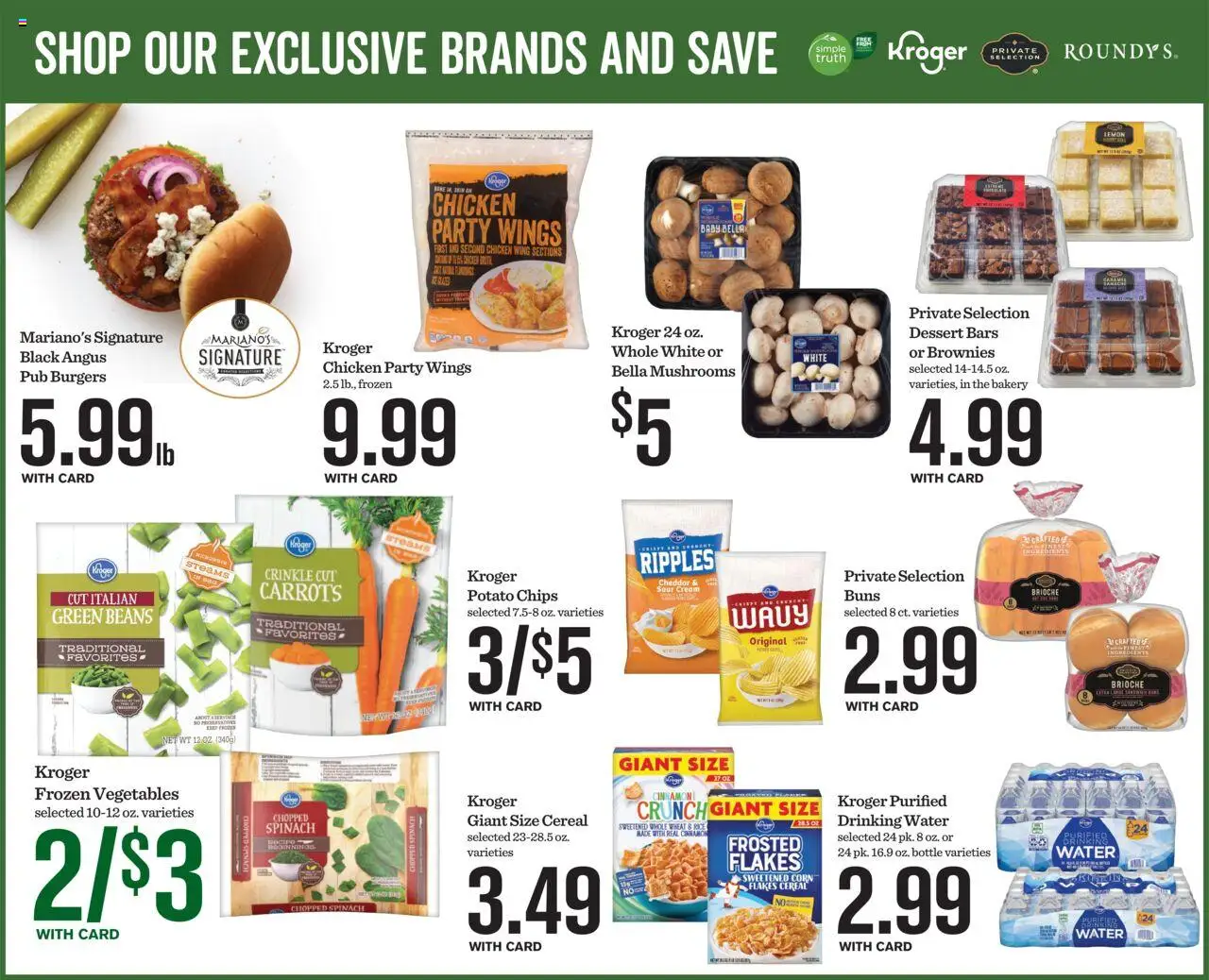 Mariano's Weekly Ad - valid from 13.08.2025 | Page: 7 | Products: Corn, Mushrooms, Spinach, Chips