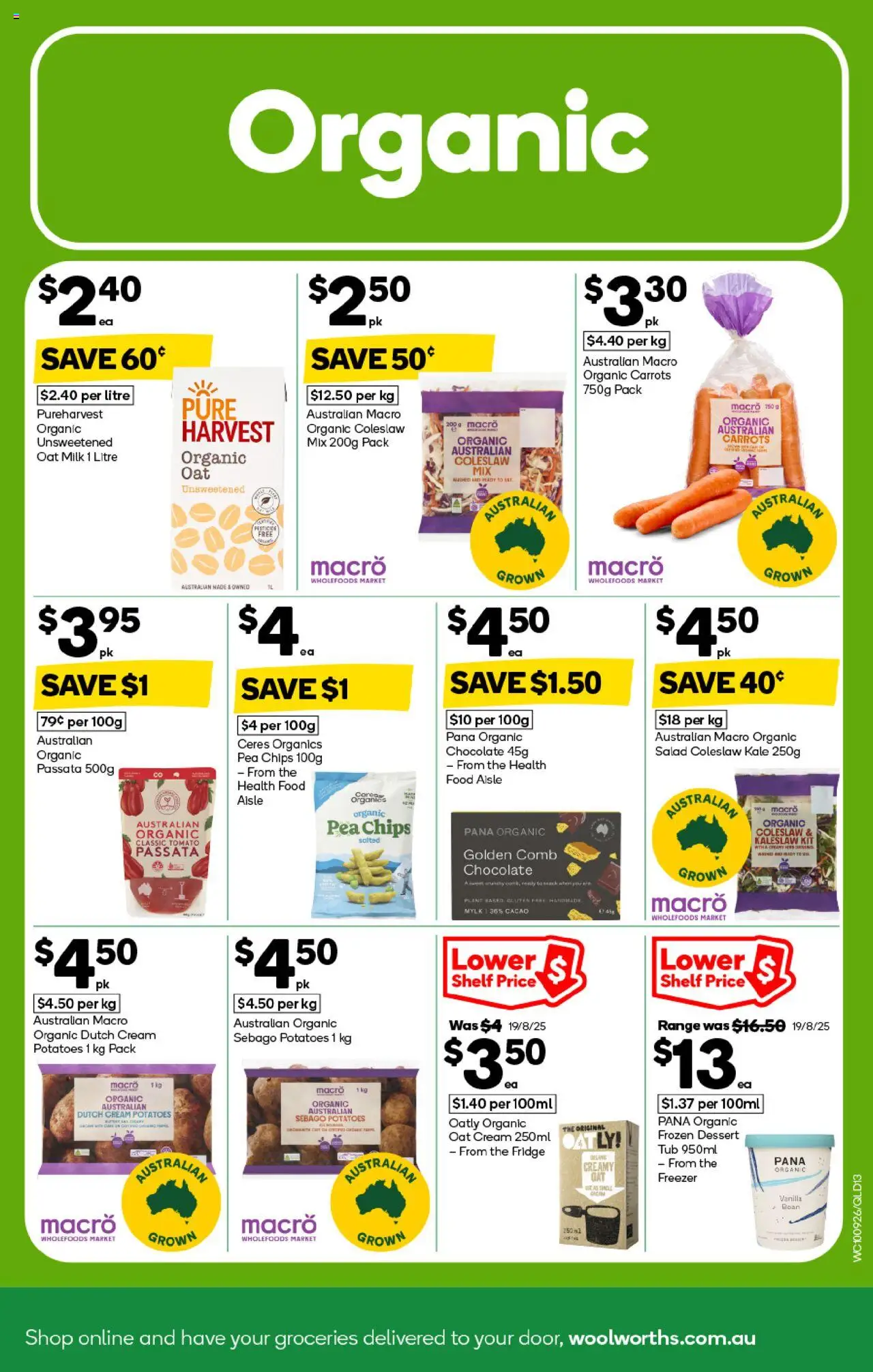 Woolworths catalogue - valid from 10.09.2025 | Page: 13 | Products: Milk, Chips, Salad, Fridge
