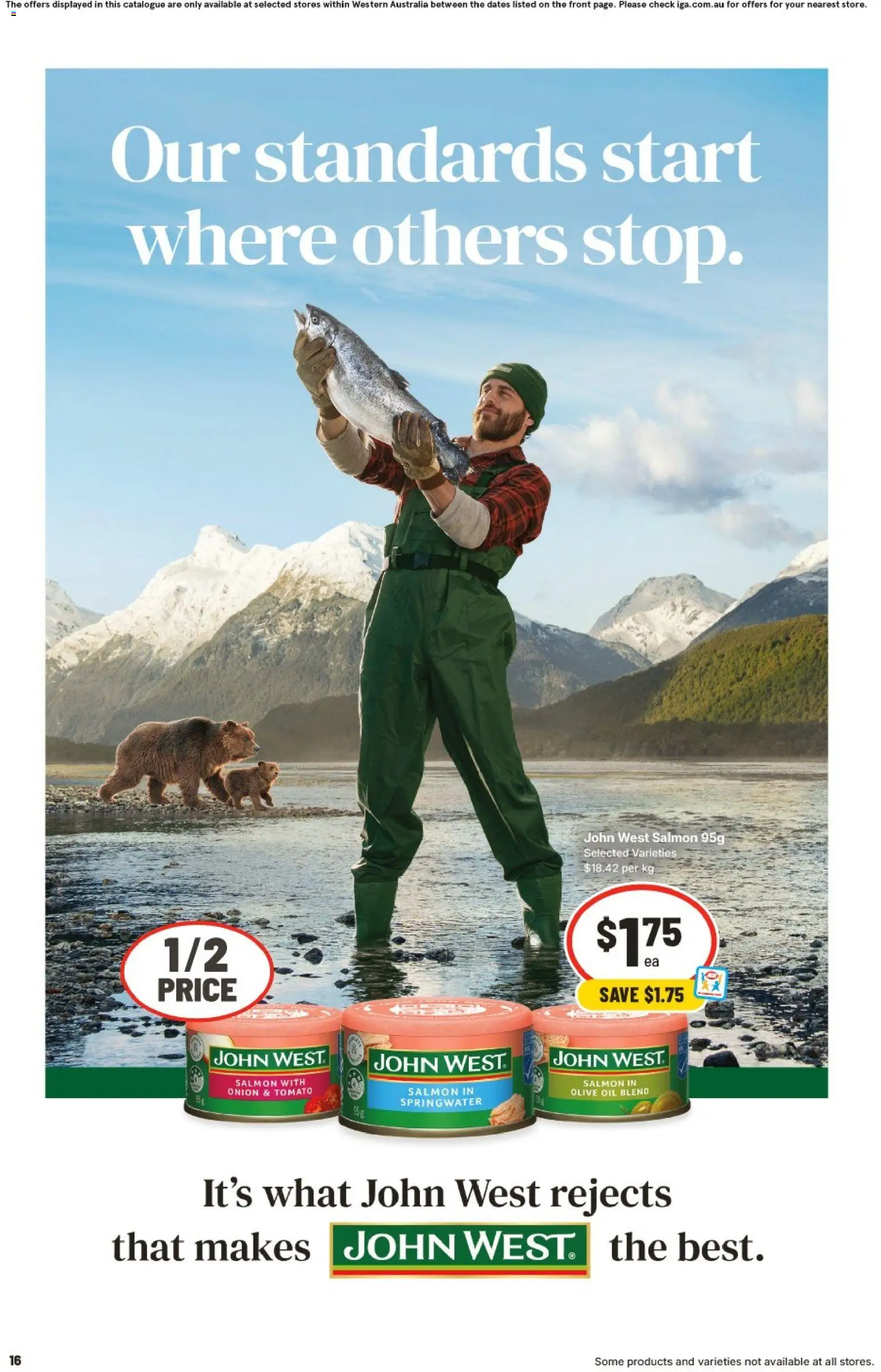 IGA catalogue - valid from 11.03.2026 | Page: 16 | Products: Oil, Olive oil, Salmon