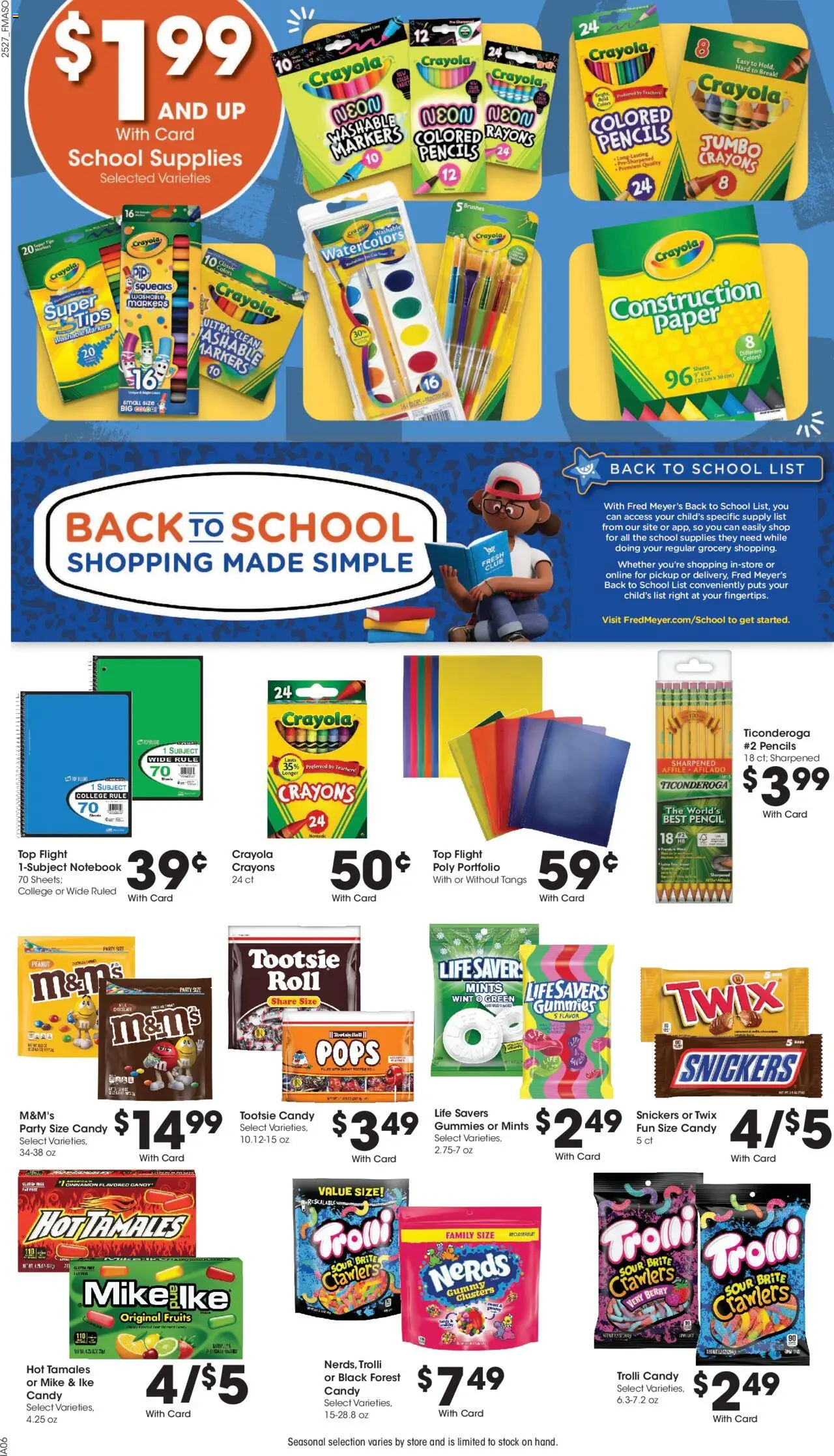 Fred Meyer Weekly Ad - valid from 06.08.2025 | Page: 13 | Products: Brushes, Pencil, Chocolate, Fruits