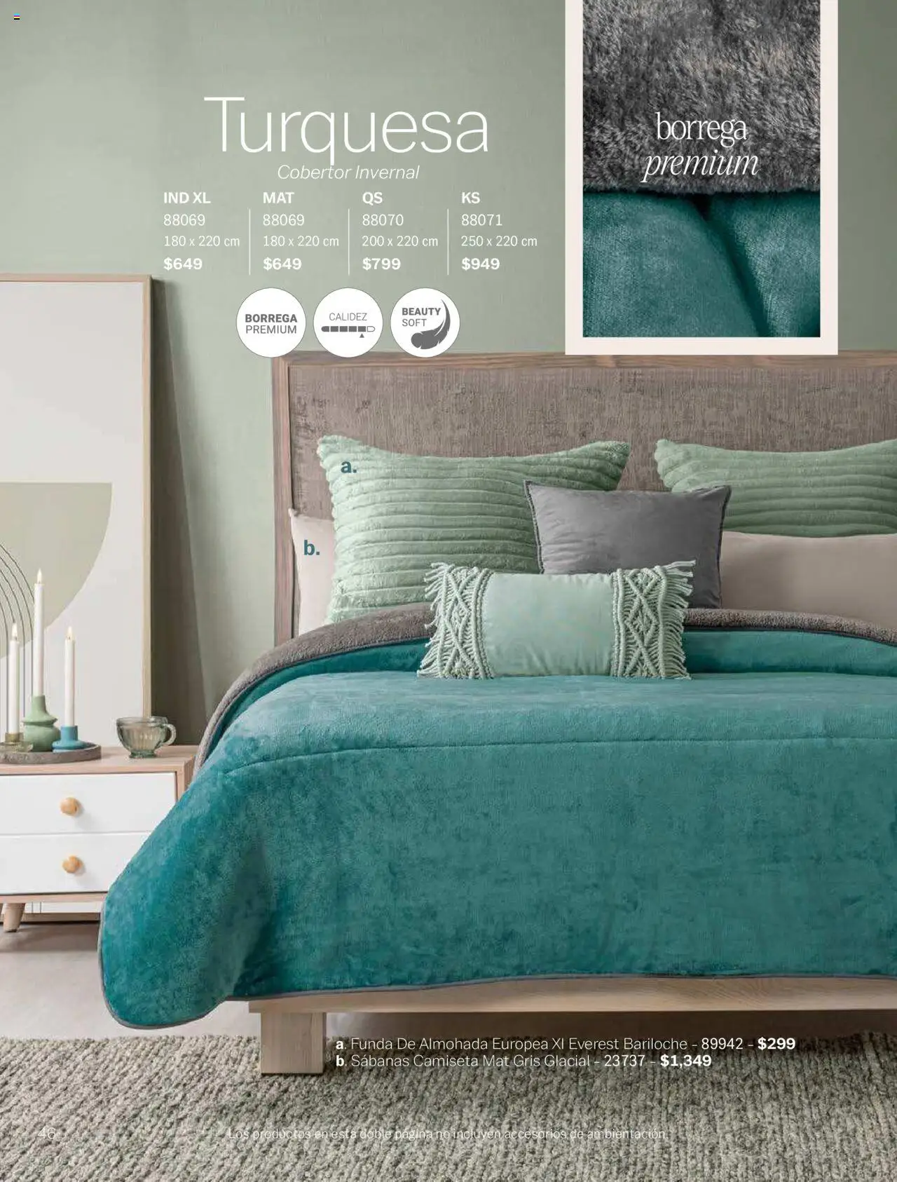 Nuevas ofertas de Vianney válidas en toda la República Mexicana desde el 15.08.2025. ¡Encuentra las mejores ofertas en Vianney - Catálogo Invierno! | Página: 48 | Productos: Cobertor, Funda de almohada, Almohada, Sabanas