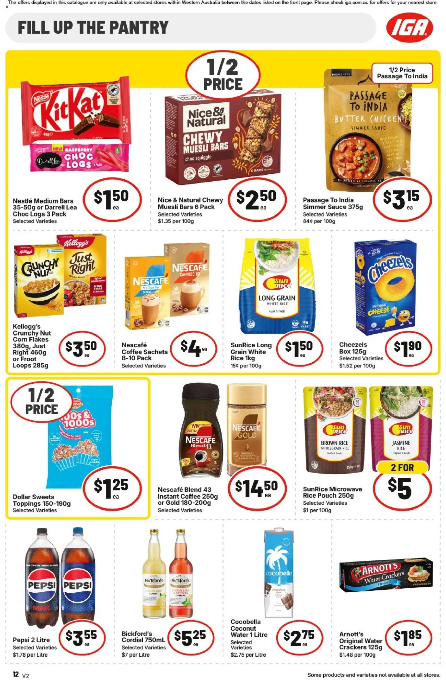 IGA catalogue - valid from 22.04.2026 | Page: 12 | Products: Dairy, Chips, Water, Scotch
