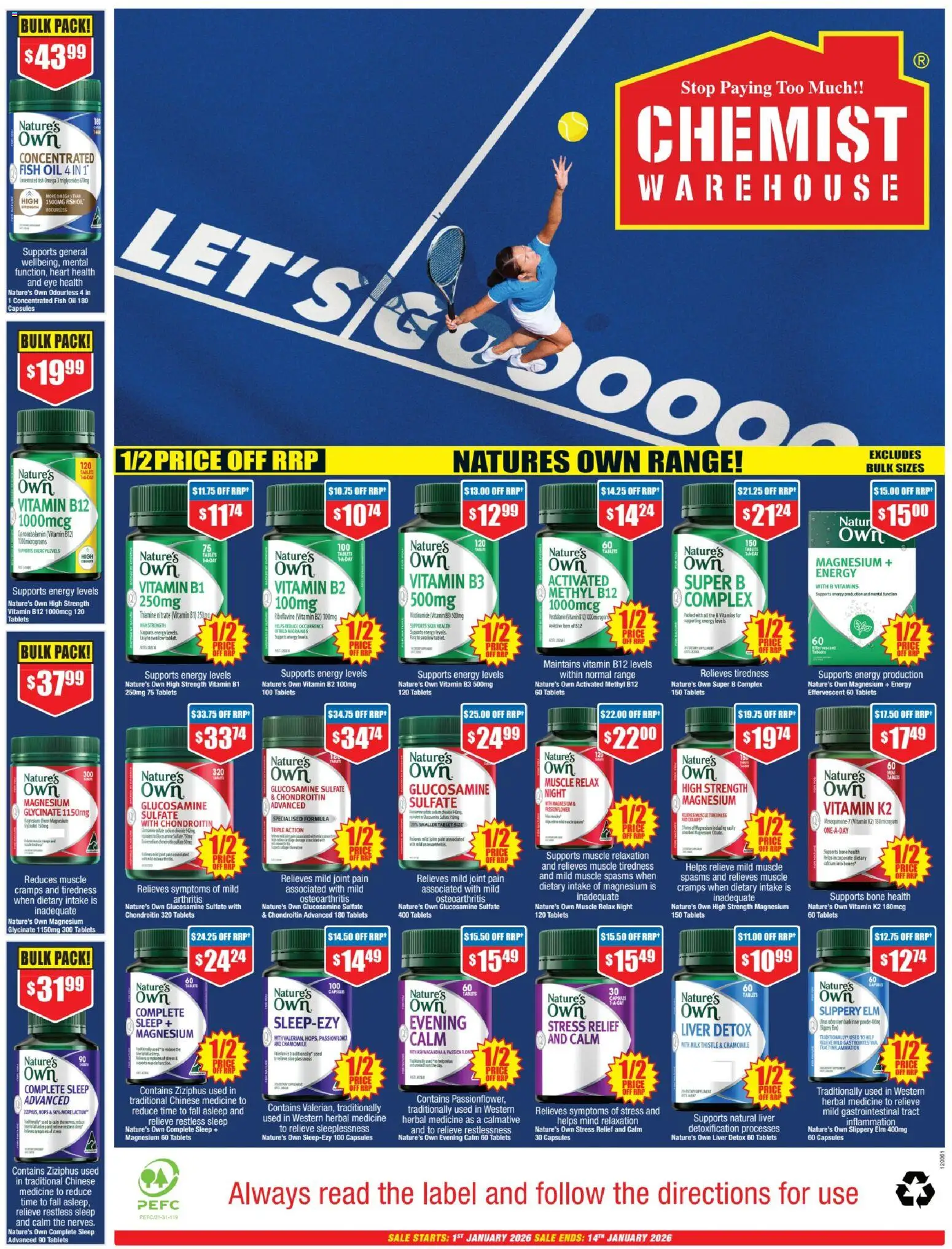 Chemist Warehouse catalogue - valid from 01.01.2026 | Page: 40 | Products: Powder, Oil, Fish, Vitamin
