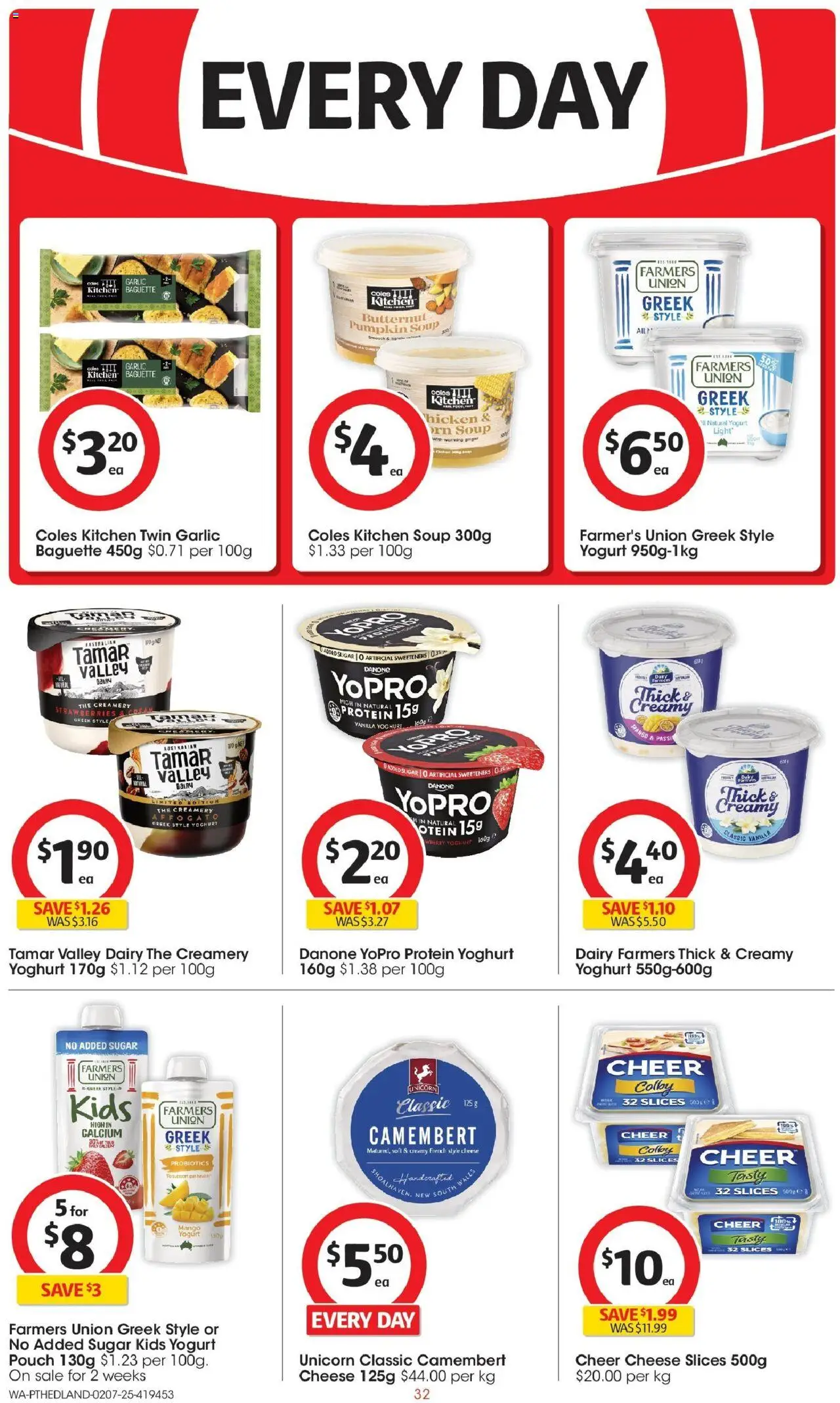 Coles catalogue - valid from 02.07.2025 | Page: 32 | Products: Light, Dairy, Mango, Pumpkin