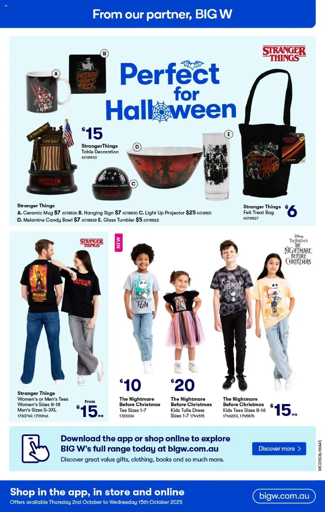 Woolworths catalogue - valid from 01.10.2025 | Page: 45 | Products: Table, Light, Dress, Projector