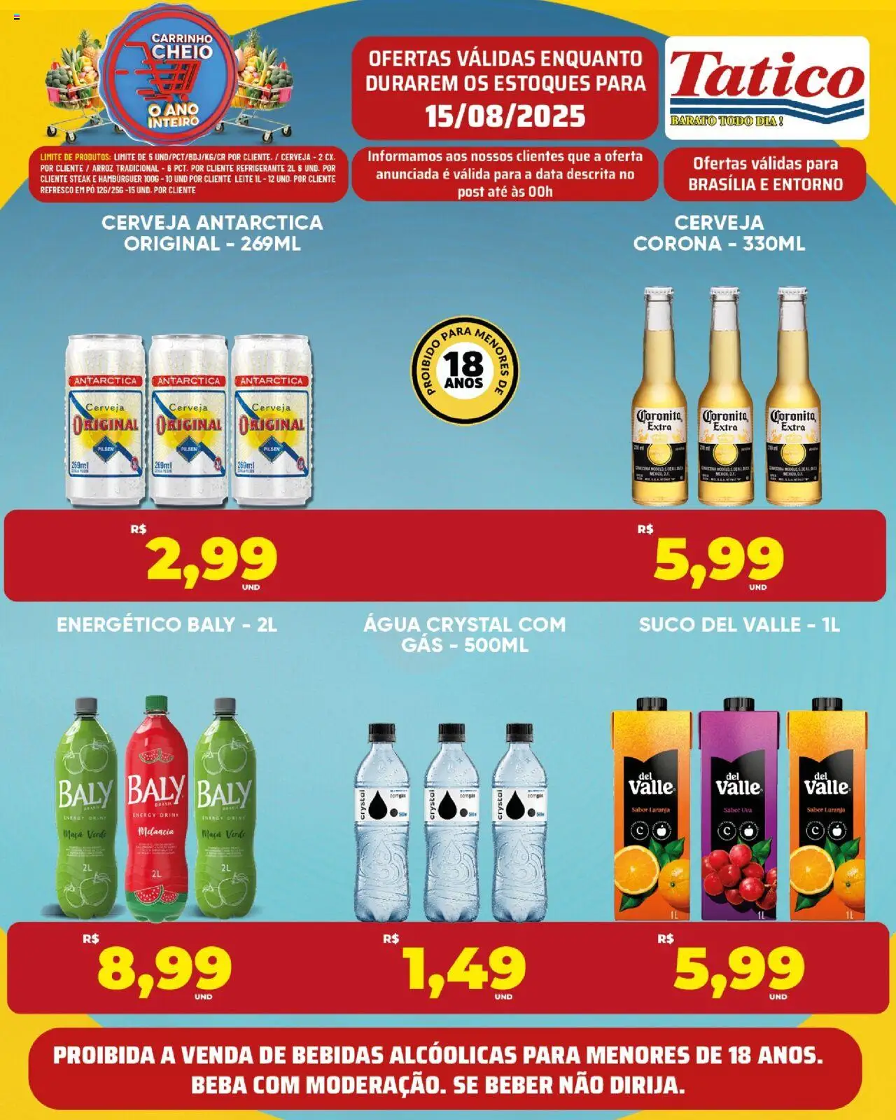 Tatico Folheto - válido de 15.08.2025 | Página: 13 | Produtos: Melancia, Suco, Arroz, Refrigerante