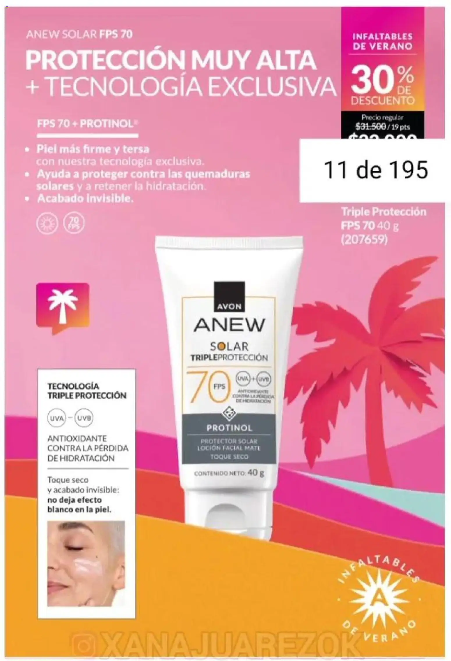Catálogo AVON Campaña 1/2026 │ válido desde el 01.01.2026 | Página: 9 | Productos: Mate, Protector solar, Loción