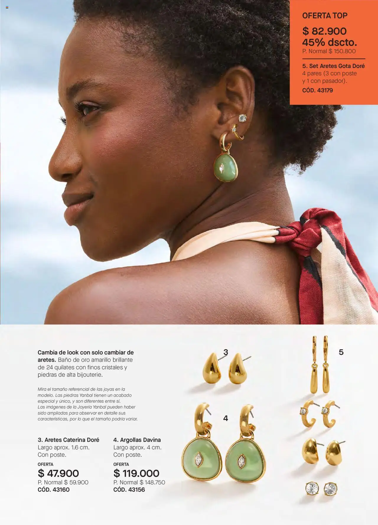 Yanbal revista - valida desde el 11.10.2025 | Página: 81 | Productos: Aretes, Baño, Top