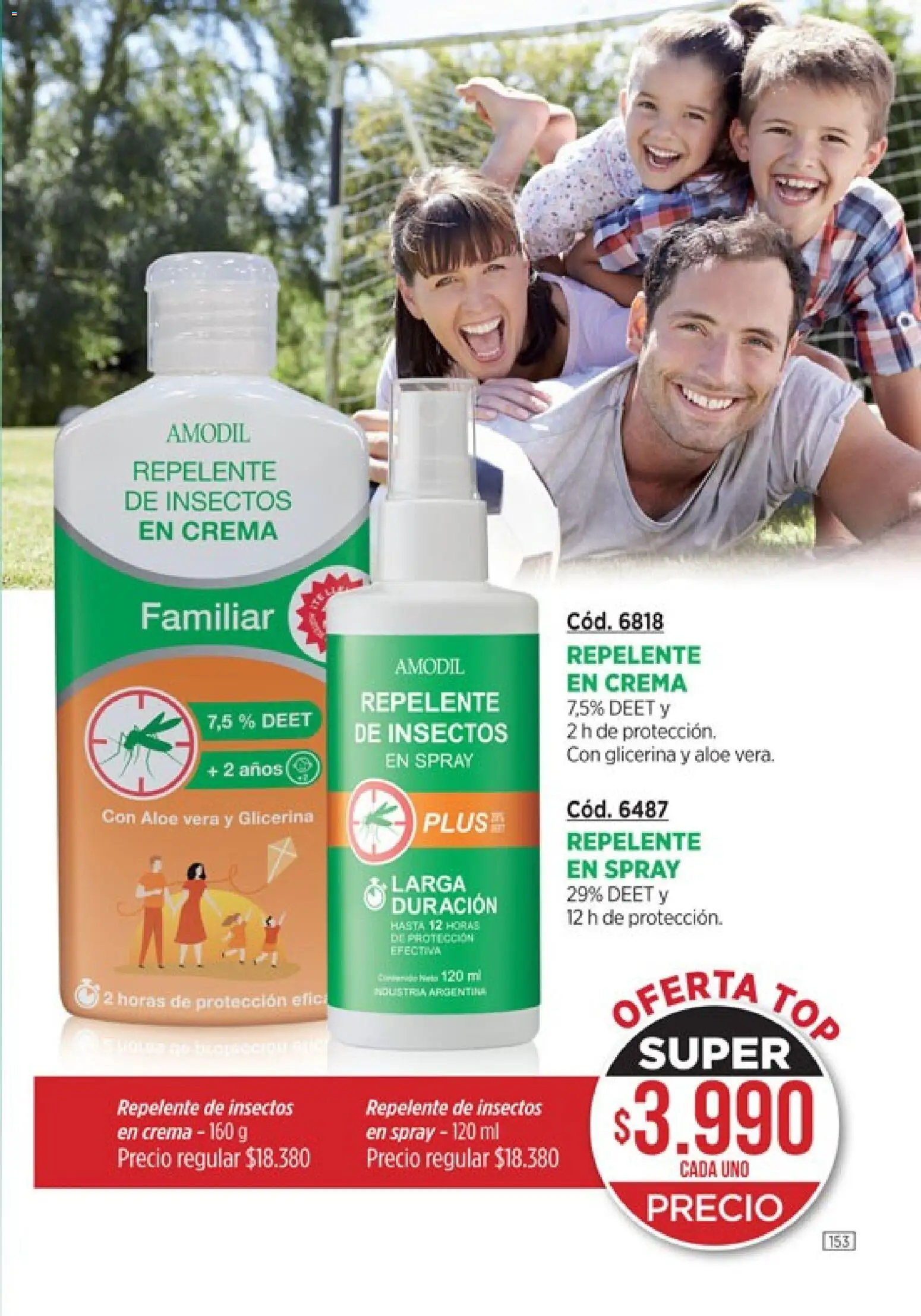 Catálogo Amodil Campaña 2 │ válido desde el 01.02.2026 | Página: 153 | Productos: Repelente, Top, Crema
