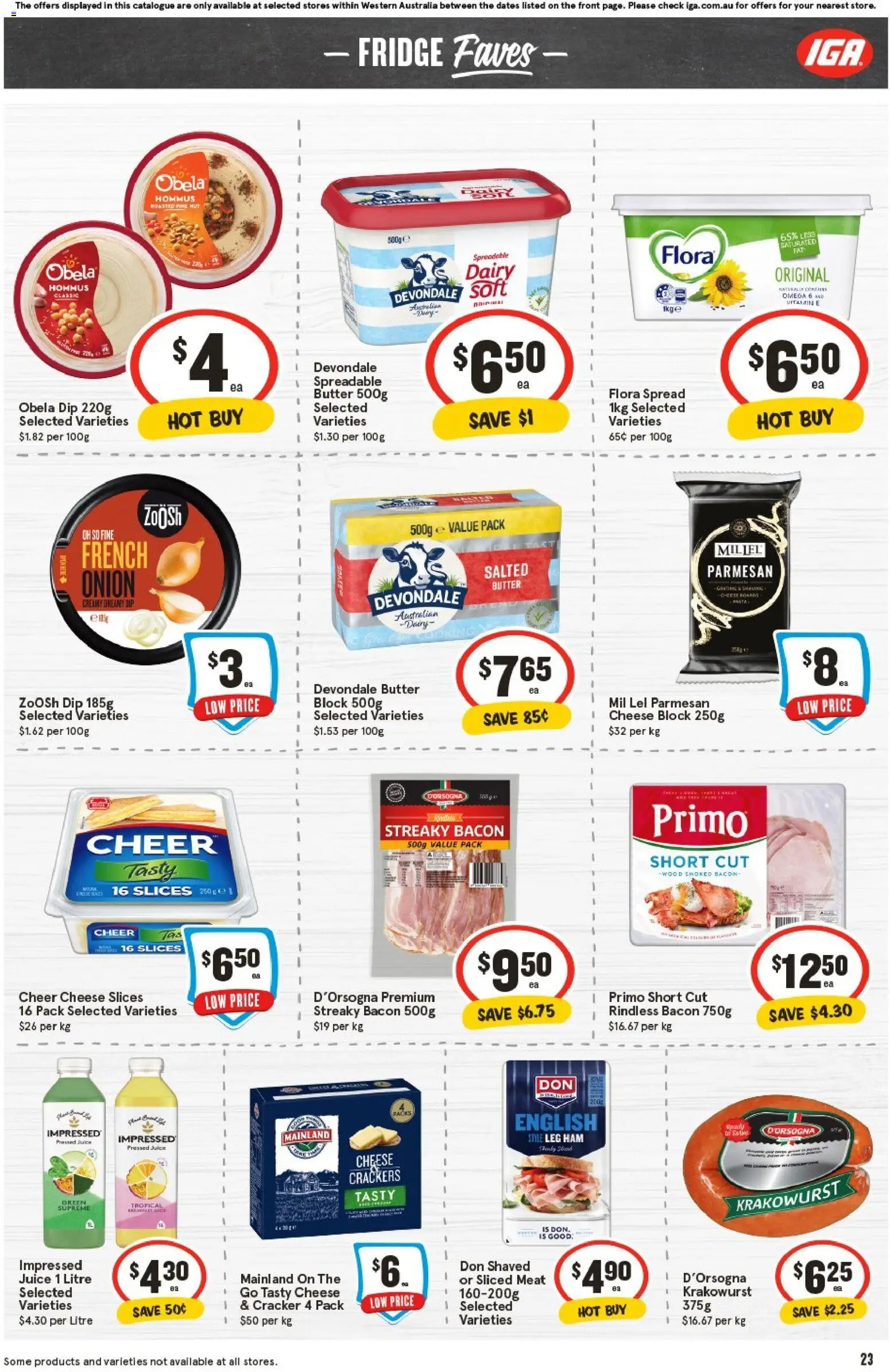 IGA catalogue - valid from 29.10.2025 | Page: 26 | Products: Butter, Juice, Meat, Wood