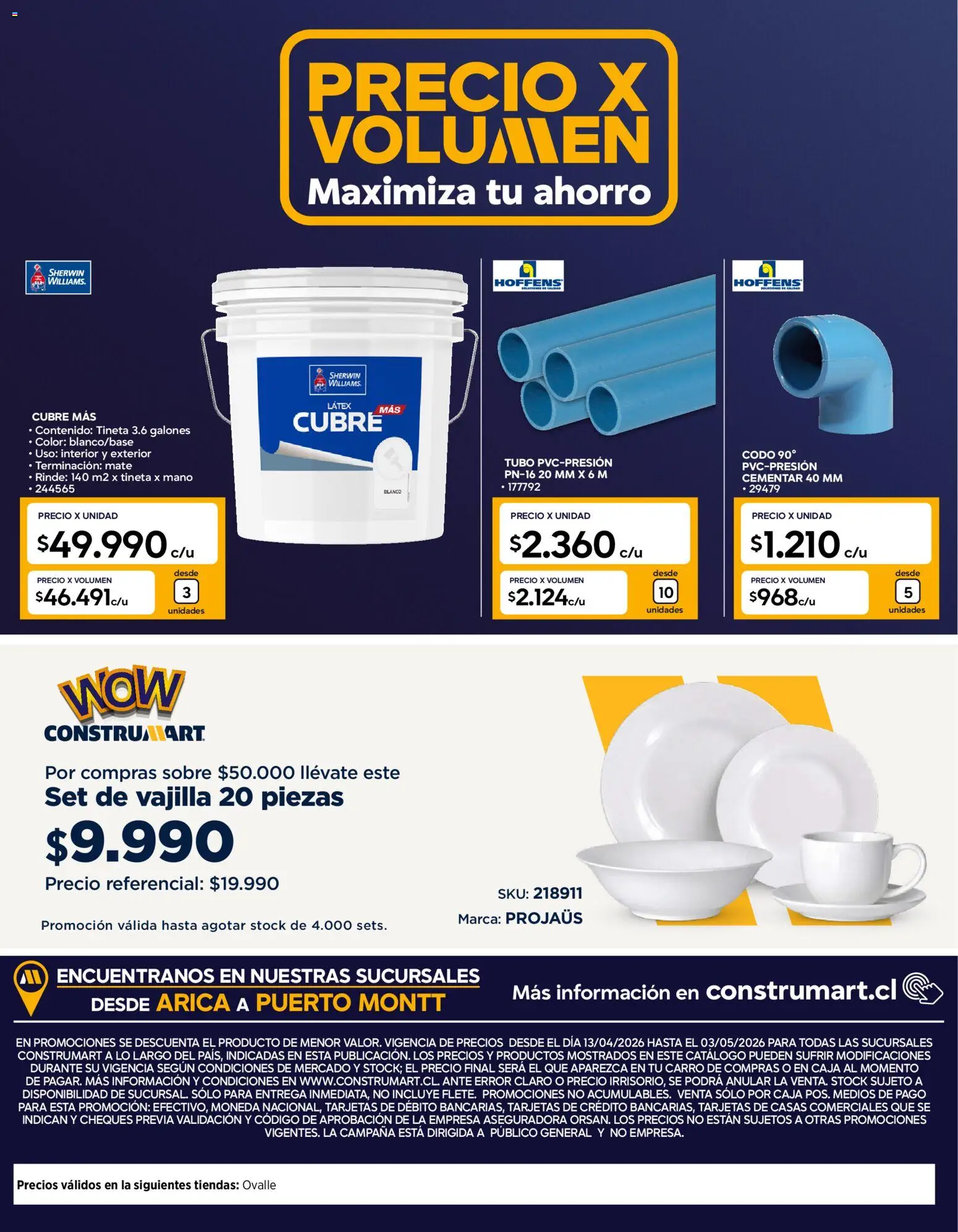 Construmart Ofertas │ válido desde el 01.04.2026 | Página: 26 | Productos: Caja, Mate, Sobre, General