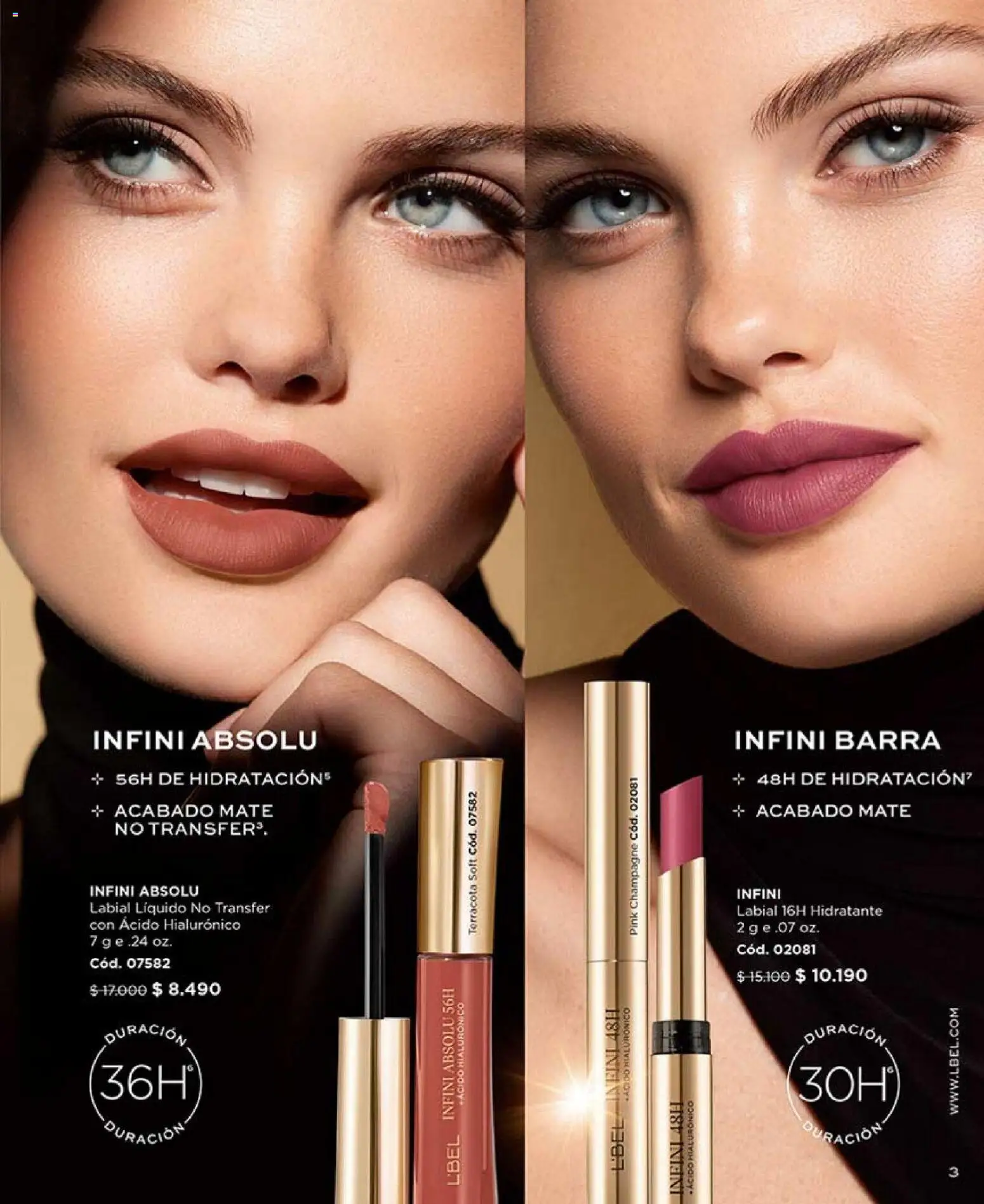 Catálogo L'Bel Campaña2x │ válido desde el 16.01.2026 | Página: 3 | Productos: Mate, Labial