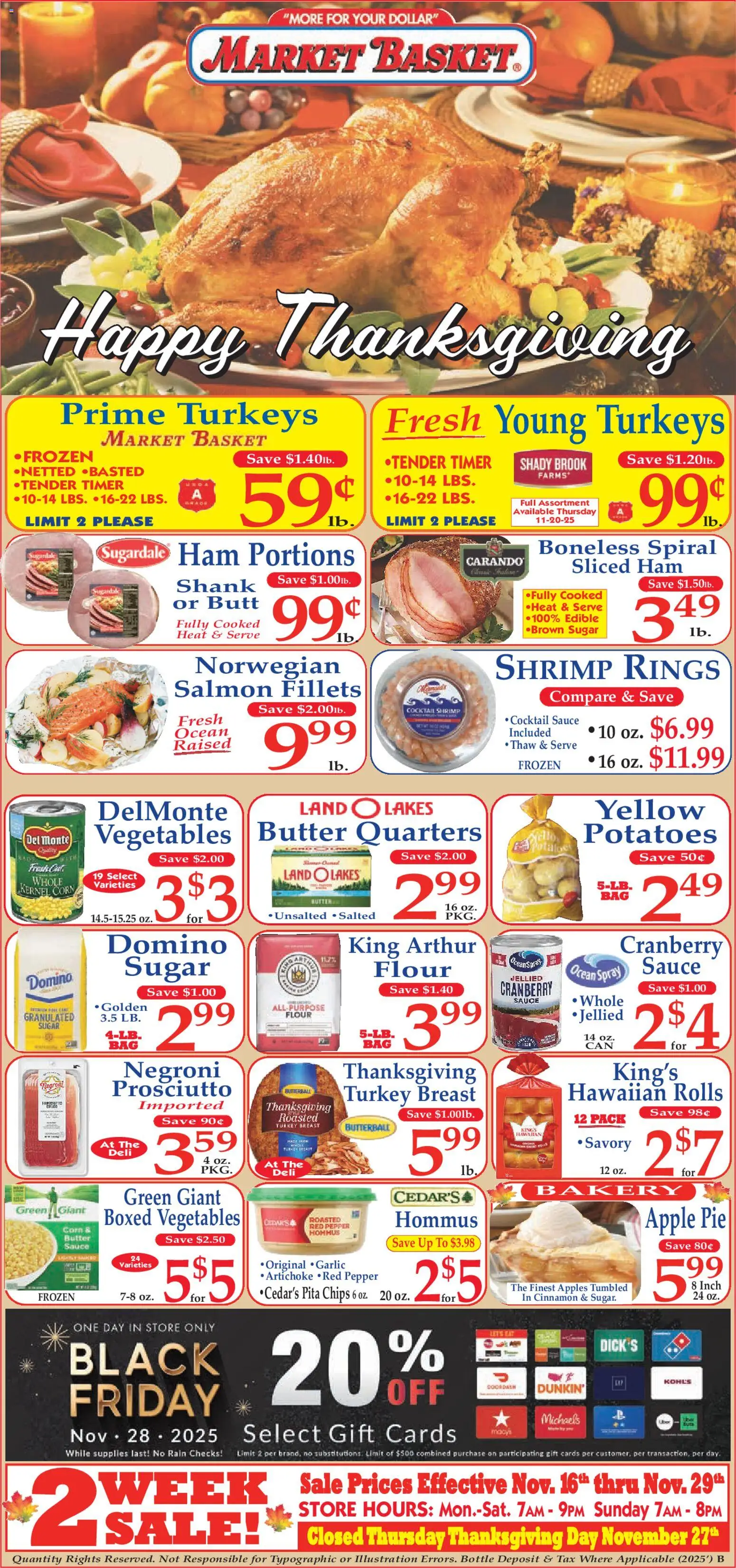Market Basket Ad - valid from 16.11.2025 | Page: 1 | Products: Chips, Sauce, Garlic, Apple Pie