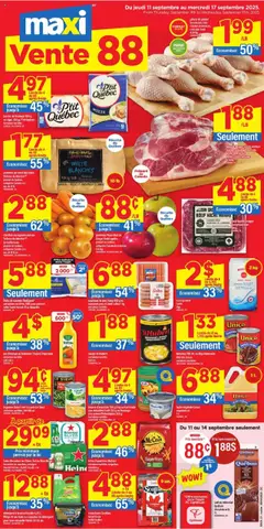 Preview of Maxi weekly flyer / circulaire from shop Maxi valid from 11.09.2025