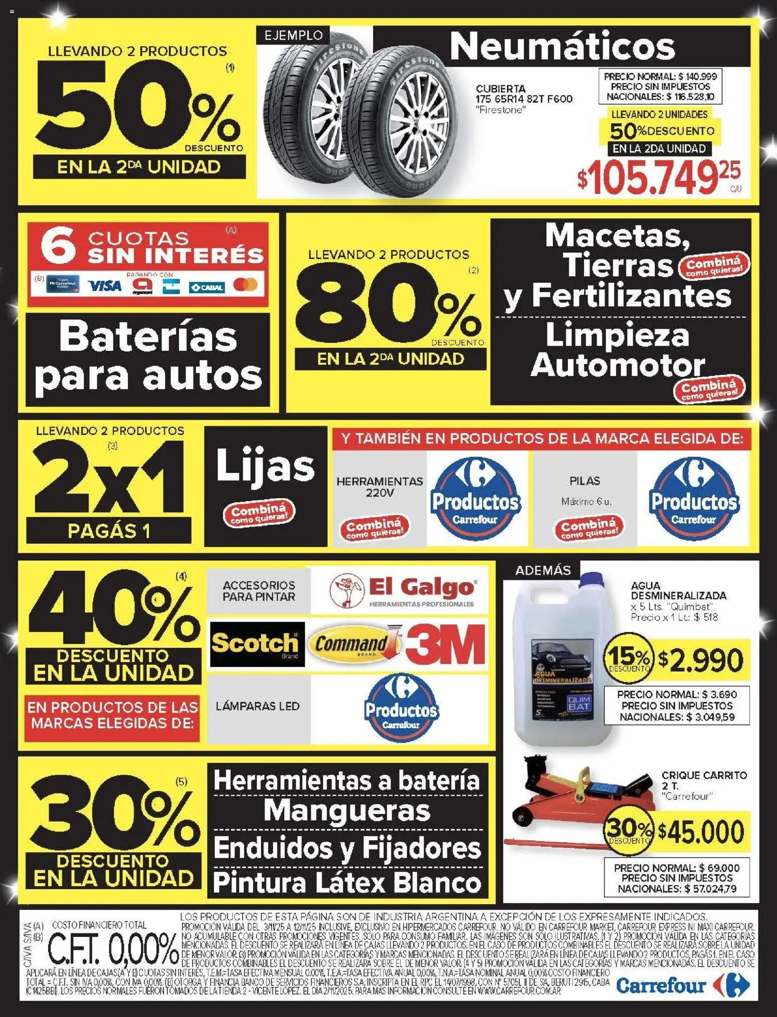 Carrefour - Black Friday │ válido desde el 03.11.2025 | Página: 20 | Productos: Caso, Banco, Pilas, Agua