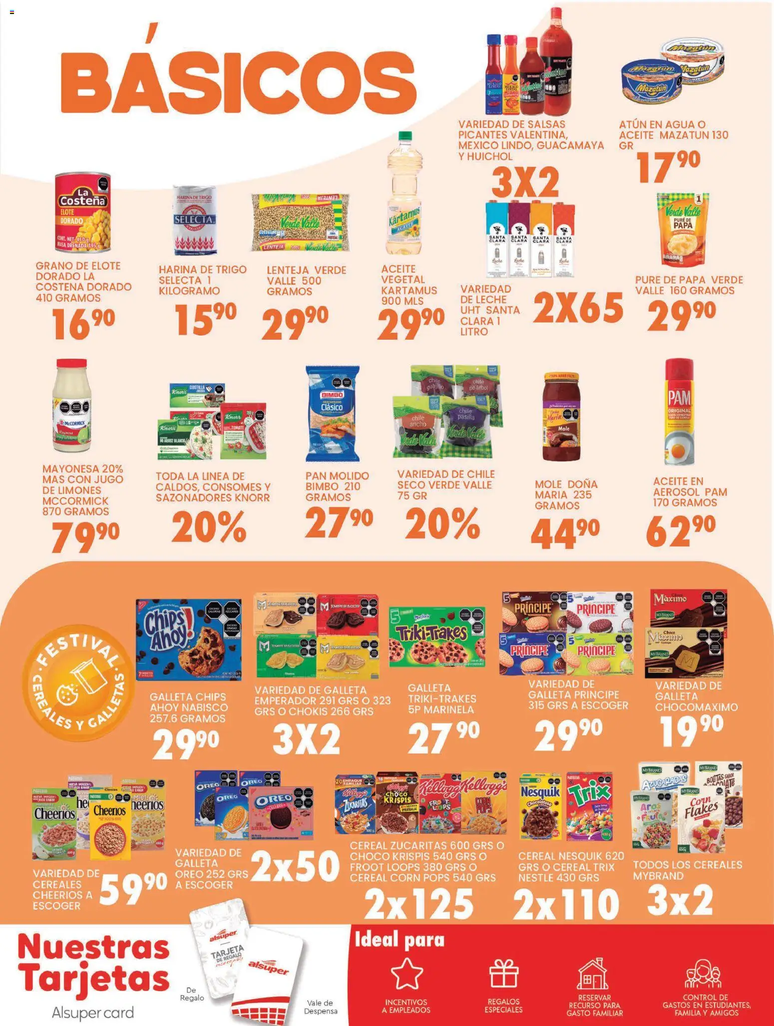 Nuevas ofertas de Alsuper válidas en toda la República Mexicana desde el 24.02.2026. ¡Encuentra las mejores ofertas en Alsuper folleto Durango! | Página: 6 | Productos: Papa, Agua, Leche, Cereales