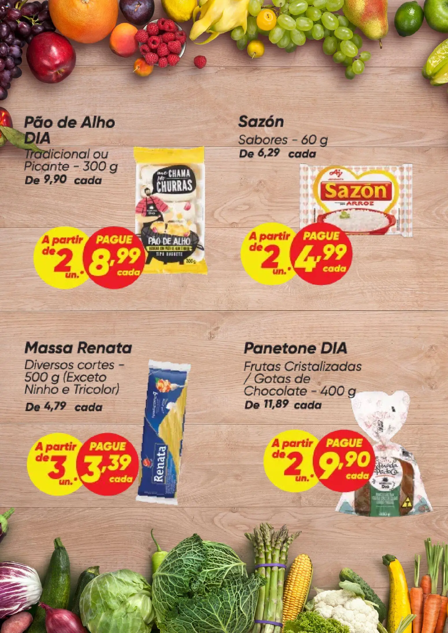 Dia Folheto - válido de 18.12.2025 | Página: 7 | Produtos: Alho, Pao de alho, Massa, Panetone