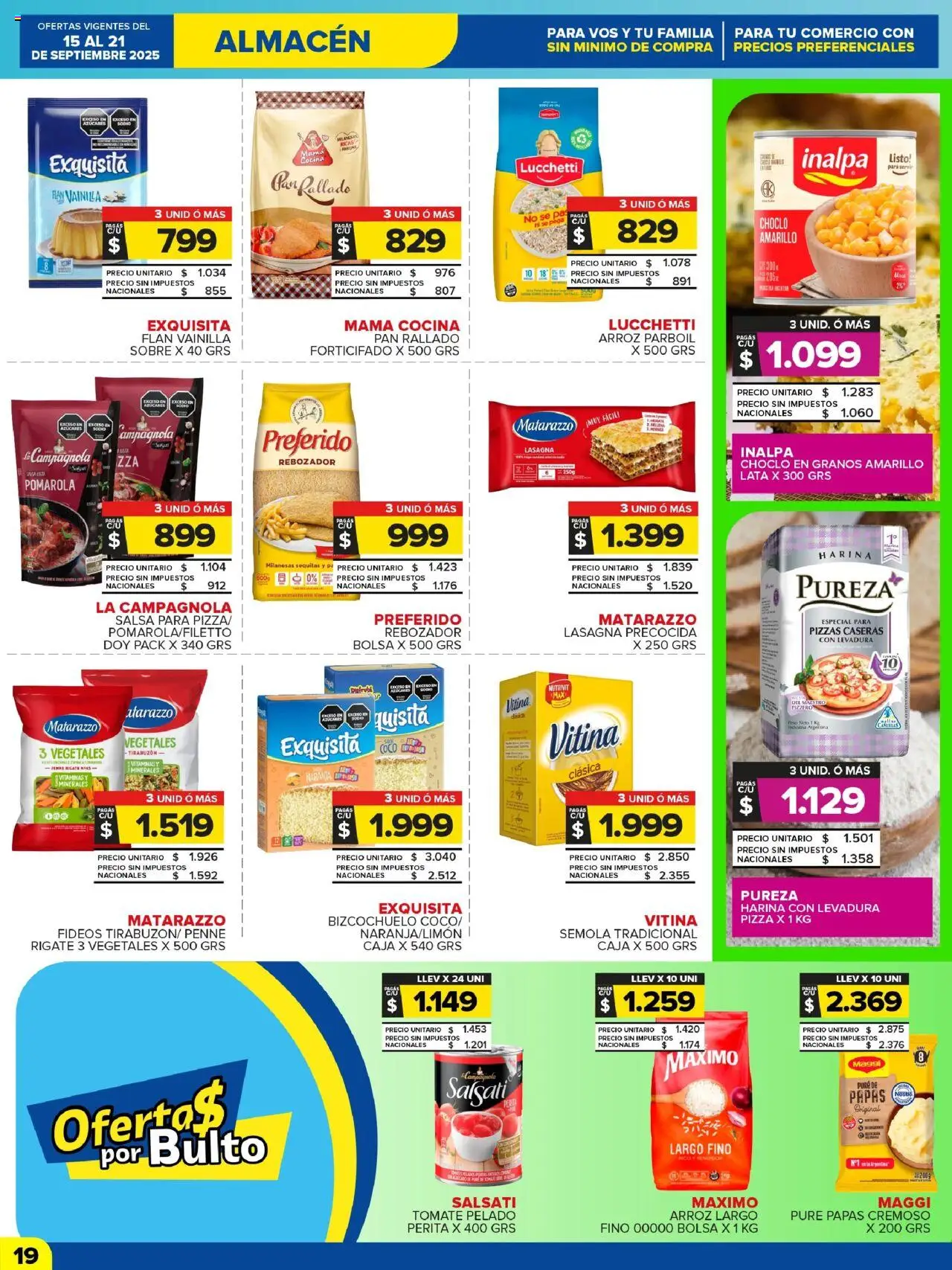 Carrefour Maxi catálogo - Jujuy │ válido desde el 15.09.2025 | Página: 19 | Productos: Peso, Caja, Arroz, Pan rallado