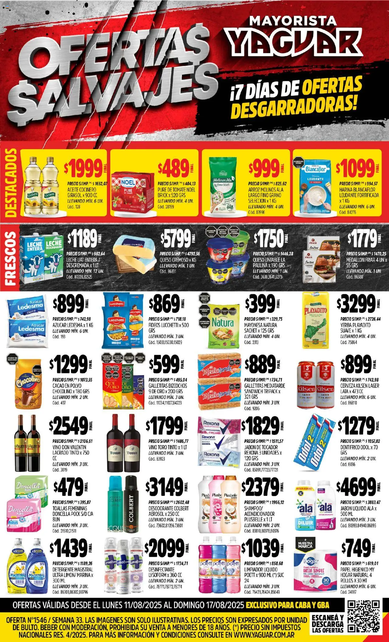 Yaguar - Maschwitz │ válido desde el 11.08.2025 | Página: 1 | Productos: Desinfectante, Tomate, Detergente, Cacao