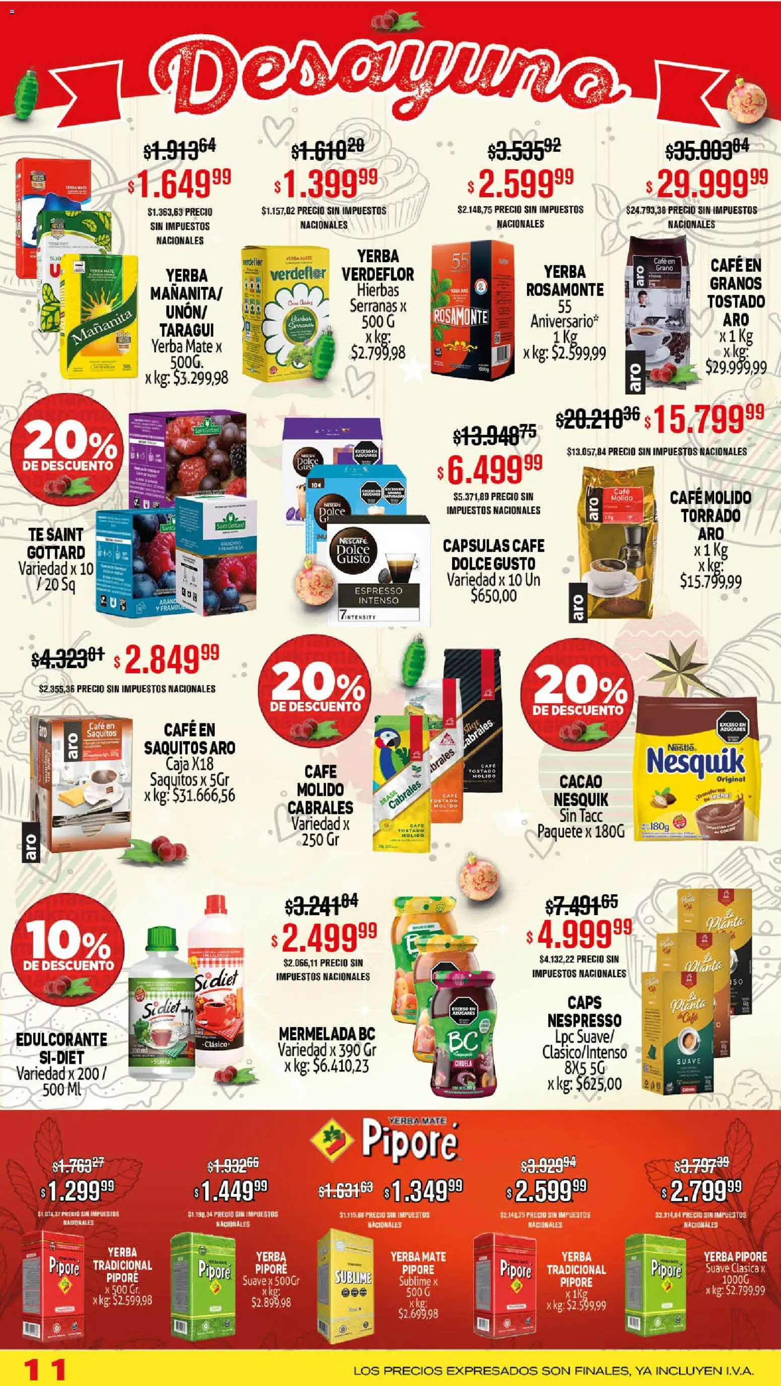 Makro ofertas │ válido desde el 04.11.2025 | Página: 11 | Productos: Mate, Café, Té, Planta