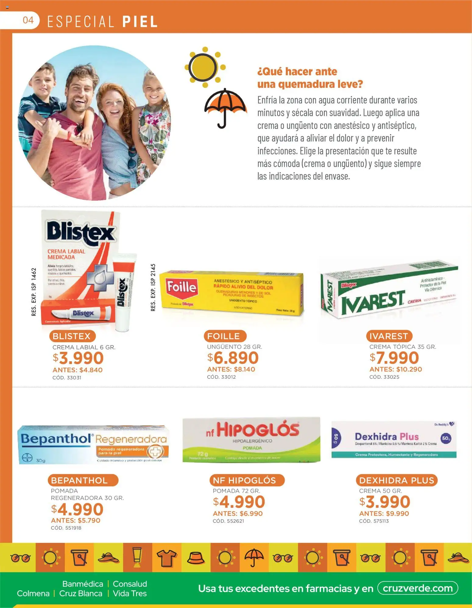 Cruz Verde - Ahorro Verano │ válido desde el 01.01.2026 | Página: 4 | Productos: Agua, Peso, Labial, Té