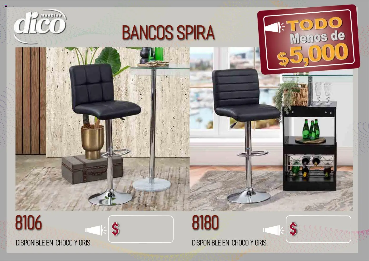 Nuevas ofertas de Muebles Dico válidas en toda la República Mexicana desde el 09.04.2026. ¡Encuentra las mejores ofertas en Muebles Dico catálogo Todo menos de 5000 Pacifico! | Página: 64